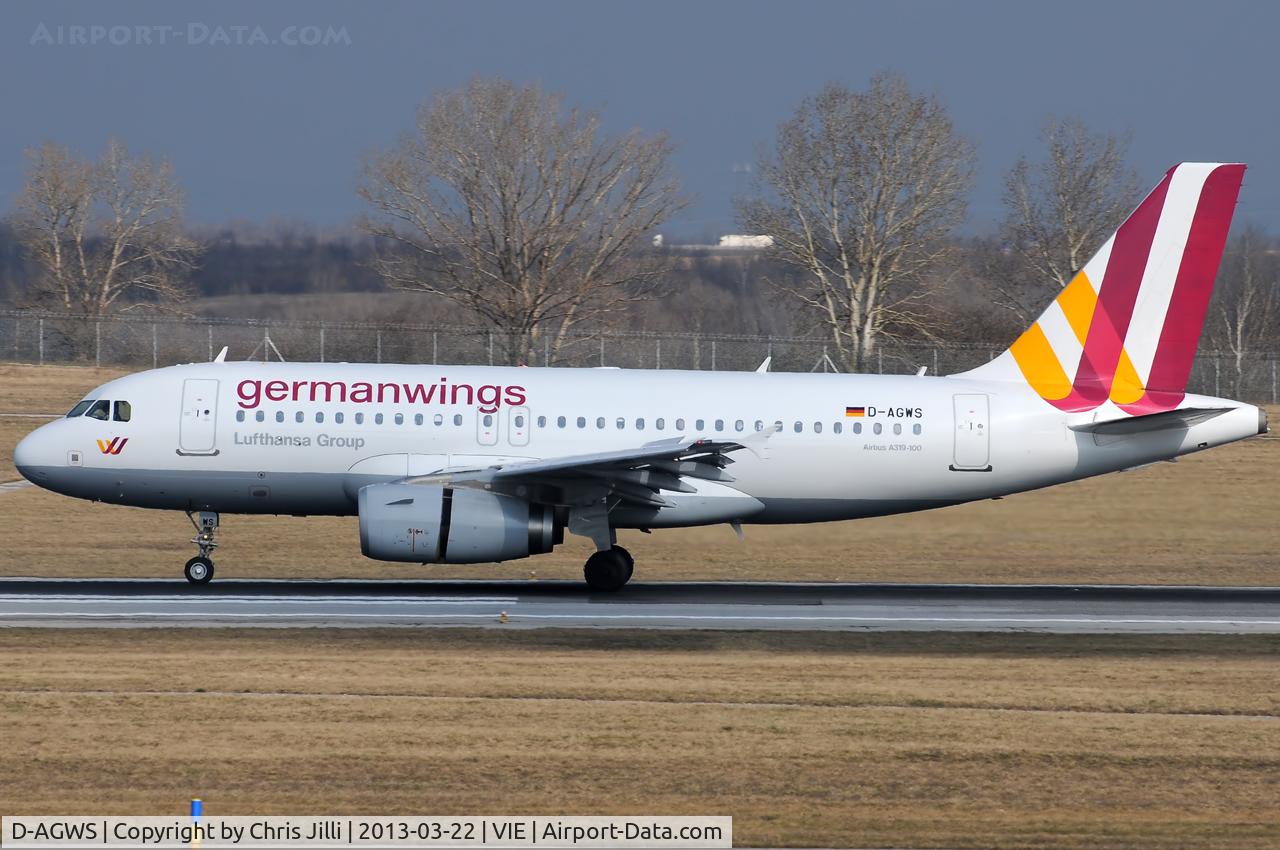 D-AGWS, 2012 Airbus A319-132 C/N 4998, Germanwings