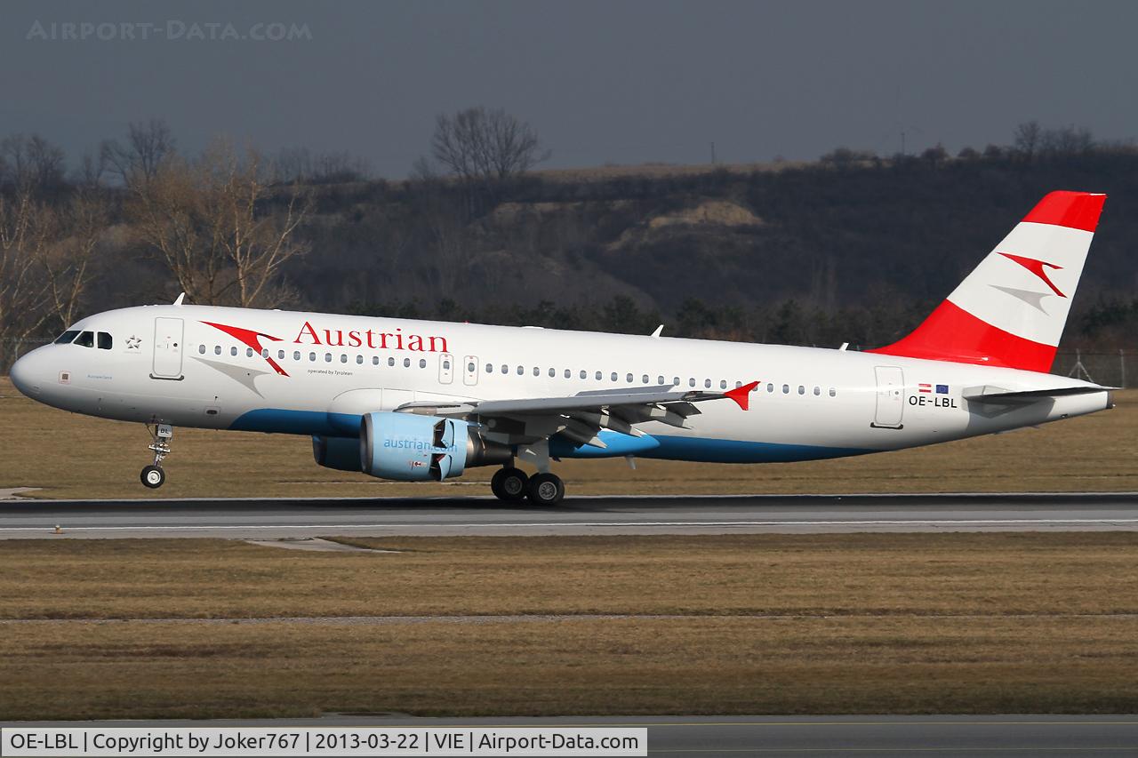 OE-LBL, 2003 Airbus A320-214 C/N 2009, Austrian Airlines