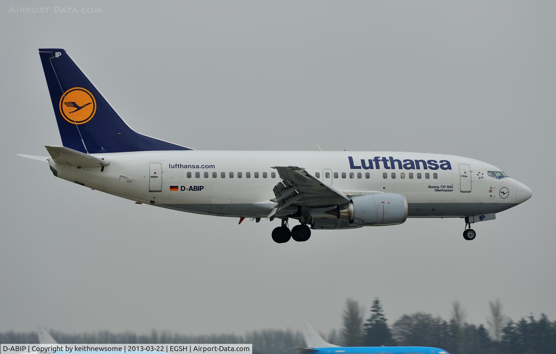 D-ABIP, 1991 Boeing 737-530 C/N 24940, Arriving for spray work !