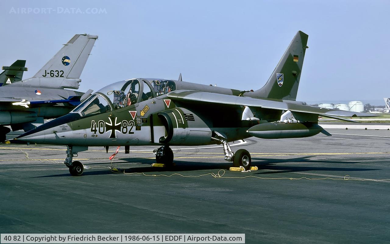 40 82, 1980 Dassault-Dornier Alpha Jet A C/N 0082, static display
