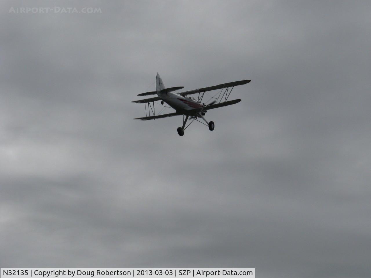 N32135, 1941 Waco UPF-7 C/N 5767, 1941 Waco UPF-7, Continental W670 220 Hp radial, takeoff climb Rwy 22