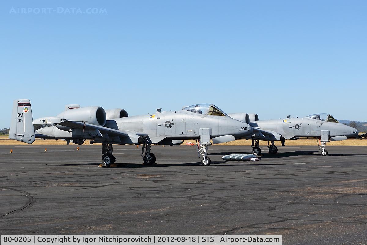 80-0205, 1980 Fairchild Republic A-10A Thunderbolt II C/N A10-0555, Santa Rosa 2012 Air Show