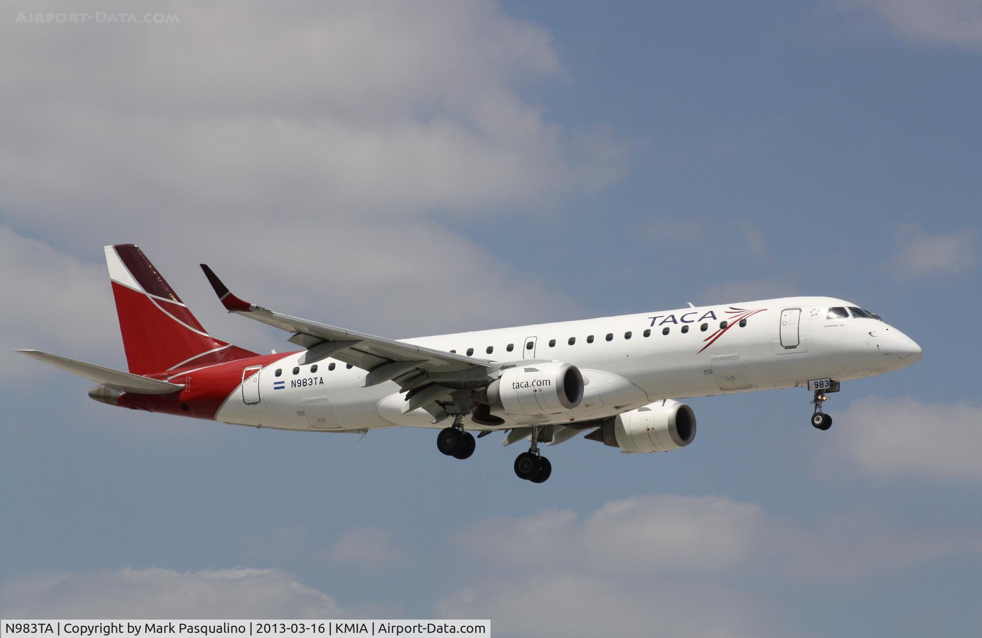 N983TA, 2009 Embraer 190AR (ERJ-190-100IGW) C/N 19000265, ERJ 190-100 IGW