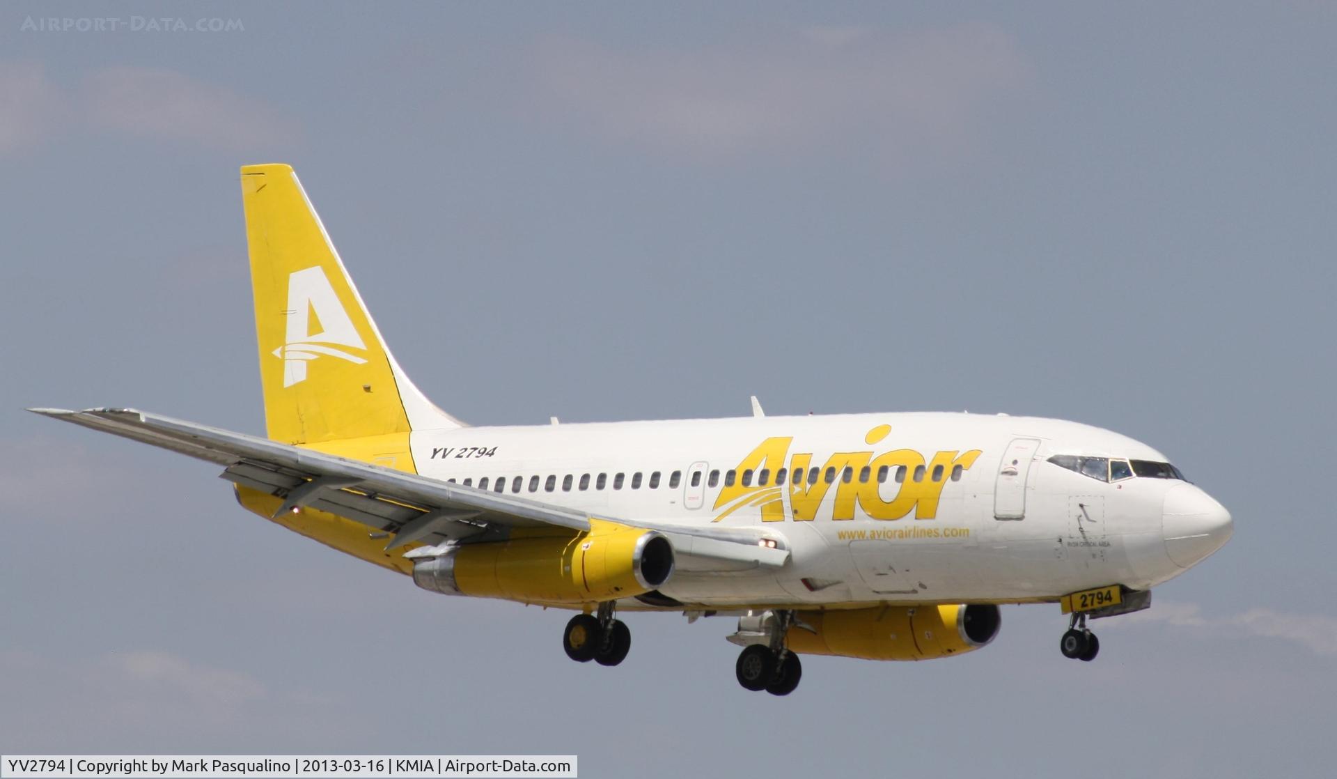 YV2794, 1984 Boeing 737-232 C/N 23089, Boeing 737-200