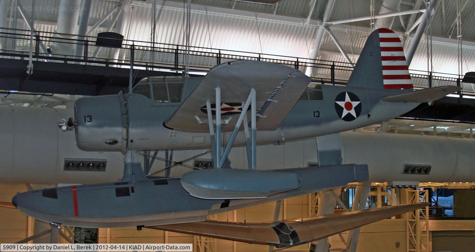 5909, 1942 Vought OS2U-3 Kingfisher C/N 2400, I have always wanted to build the Airfix kit - well, now I got to see the real thing.  Construction number for this birdie is 2400.