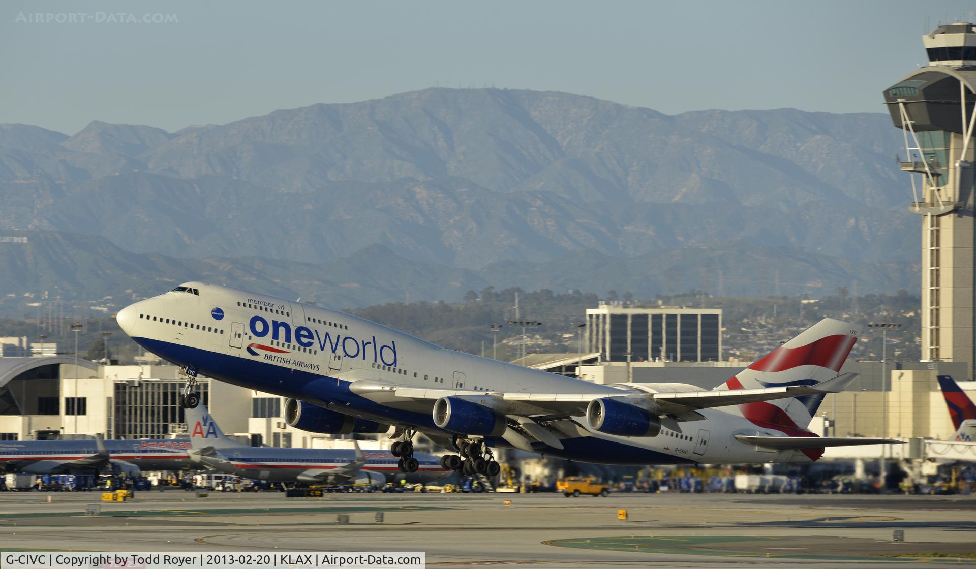 G-CIVC, 1994 Boeing 747-436 C/N 25812, Departing LAX