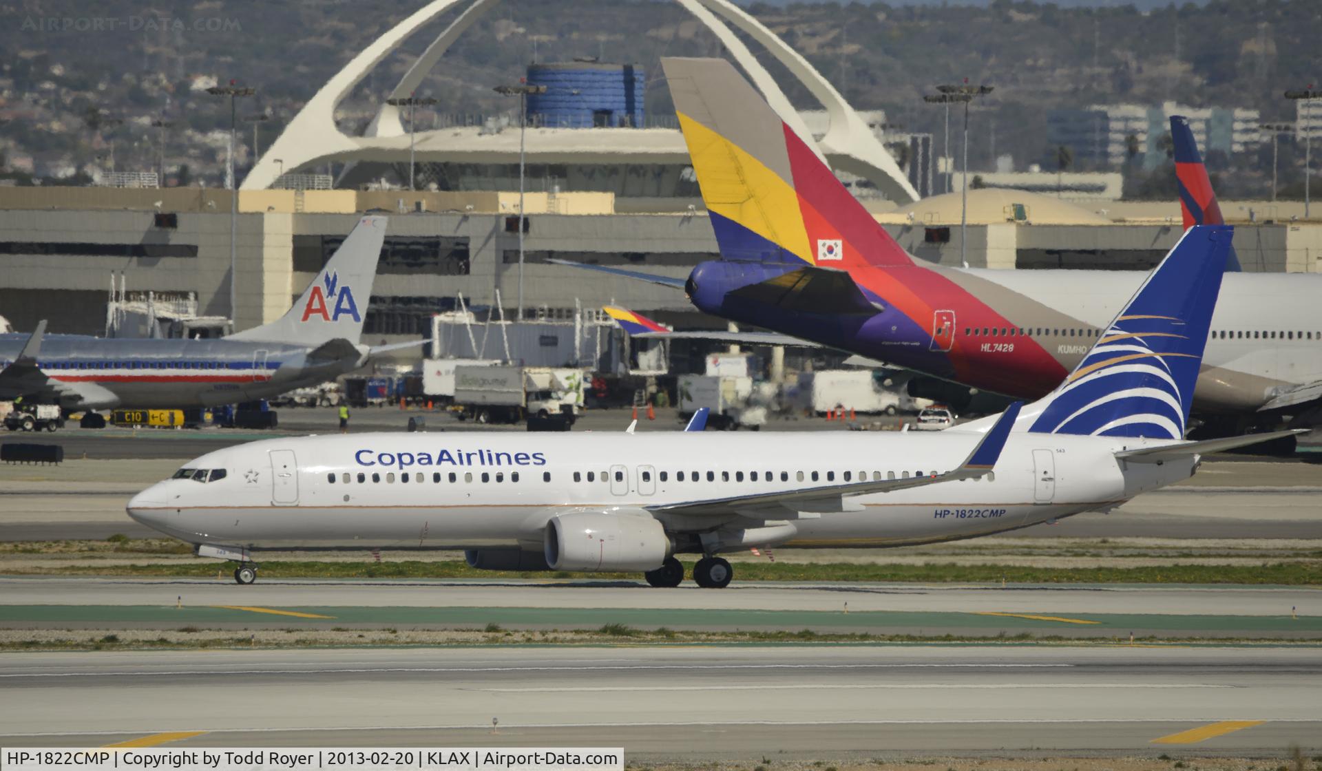 HP-1822CMP, 2012 Boeing 737-8V3 C/N 40779, Taxiing to gate at LAX