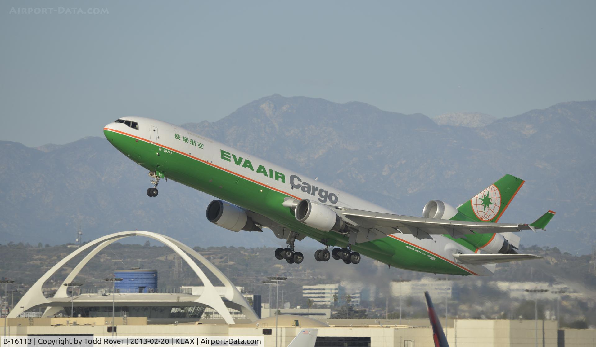 B-16113, 1999 McDonnell Douglas MD-11F C/N 48790, Departing LAX
