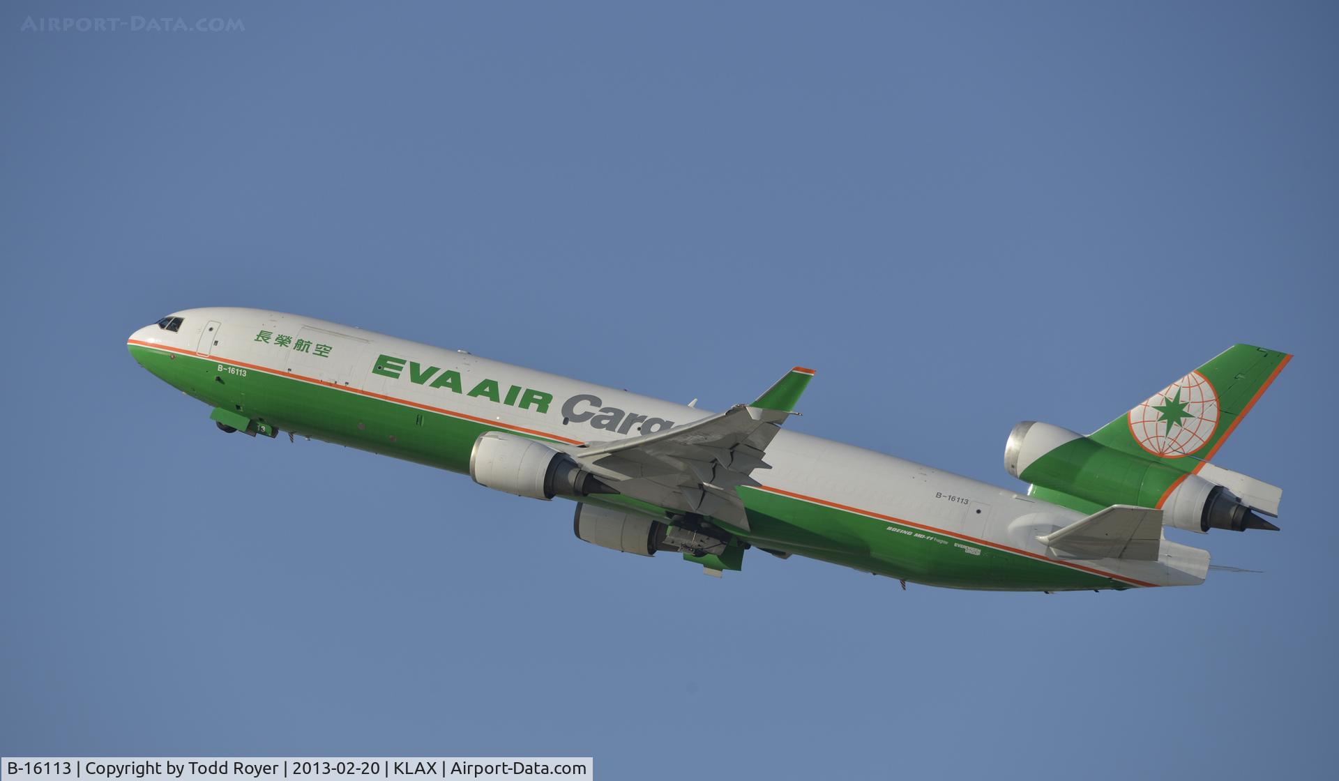 B-16113, 1999 McDonnell Douglas MD-11F C/N 48790, Departing LAX