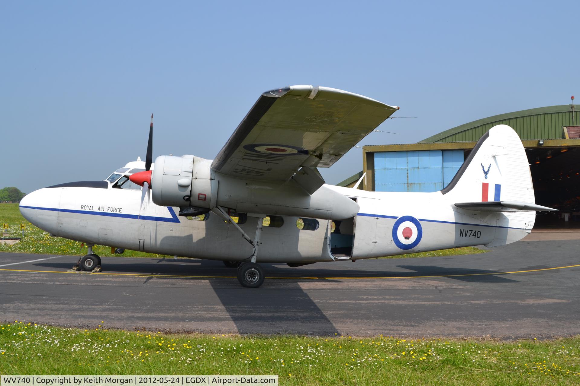 WV740, 1955 Hunting Percival P-66 Pembroke C1 C/N PAC/66/027, Taken at St Athan