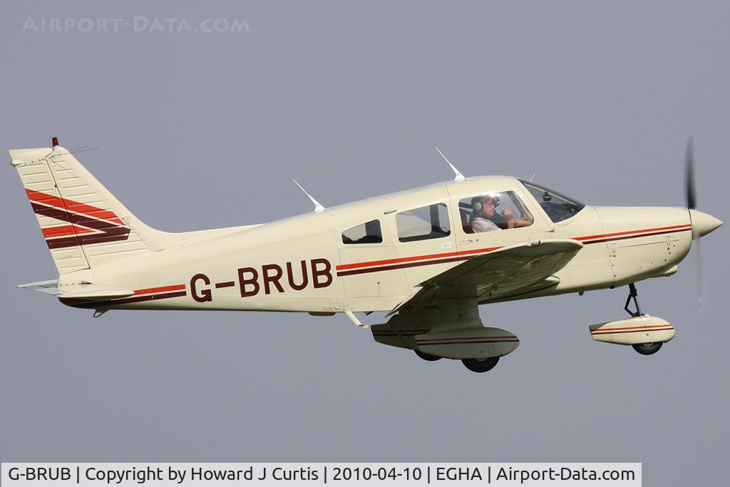 G-BRUB, 1981 Piper PA-28-161 Warrior II C/N 28-8116177, Privately owned. A resident here.