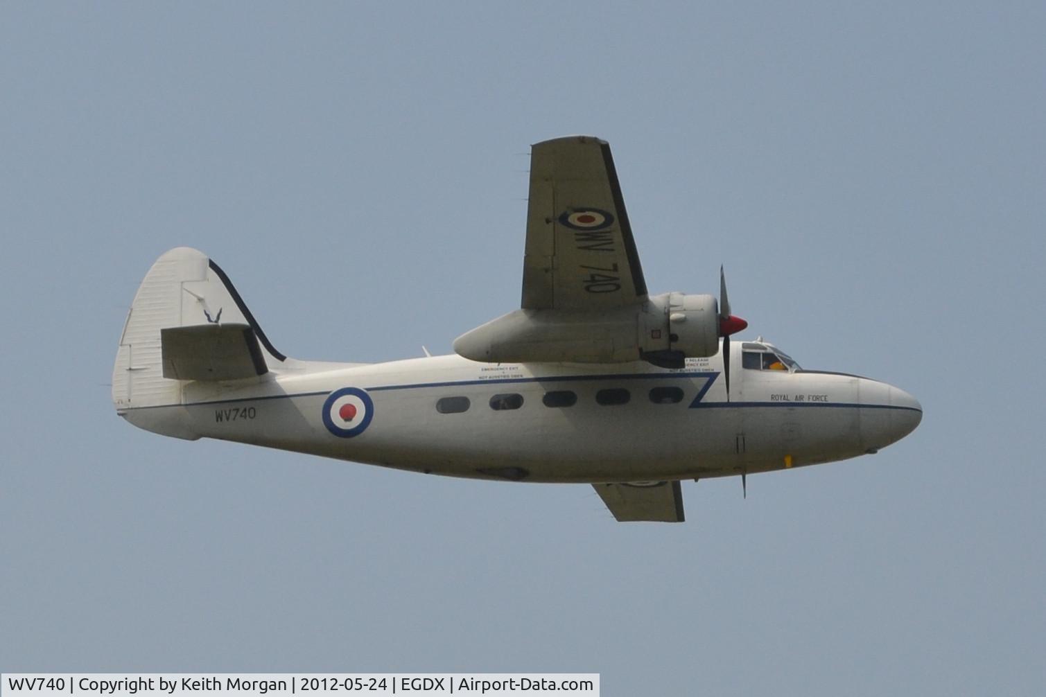 WV740, 1955 Hunting Percival P-66 Pembroke C1 C/N PAC/66/027, Taken at St Athan