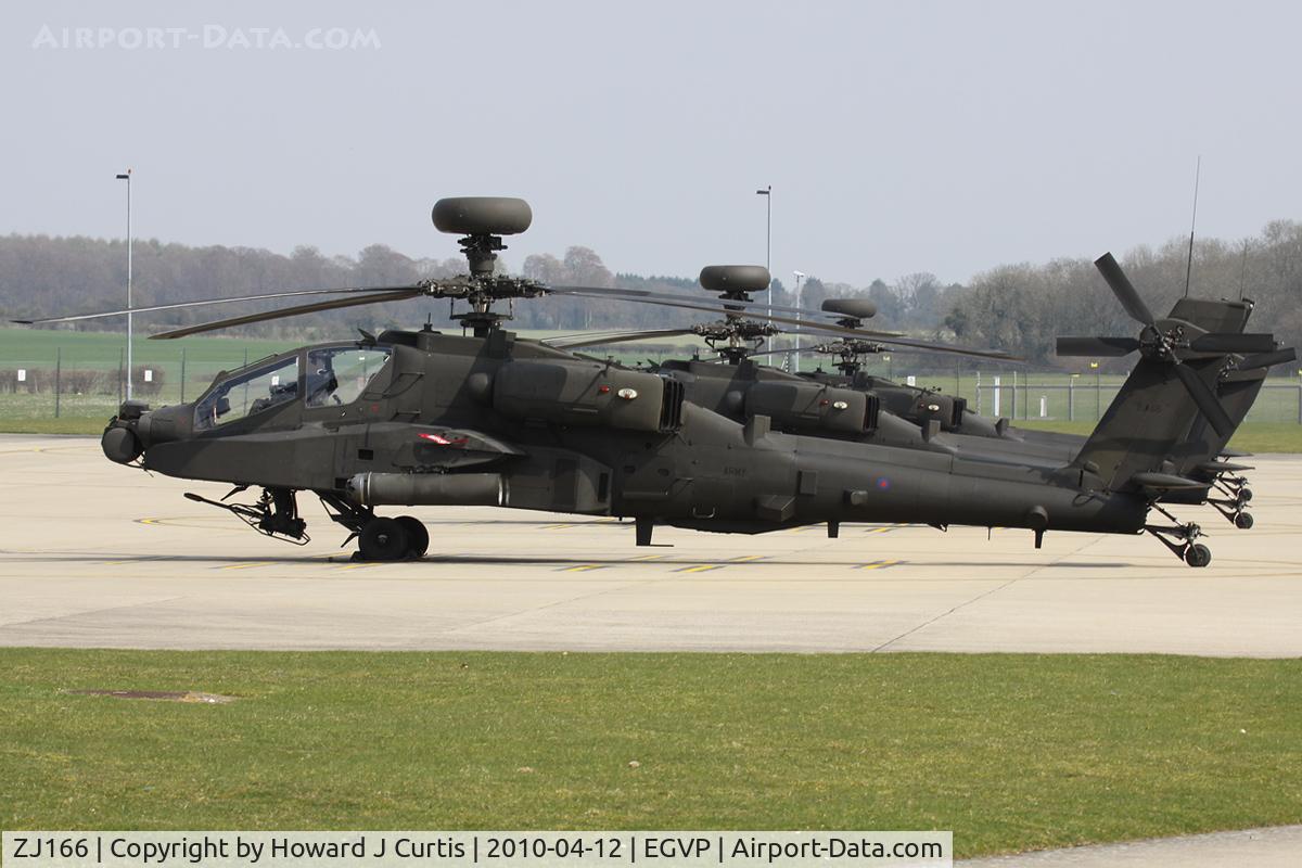 ZJ166, 1998 Westland Apache AH.1 C/N DU001/WAH001, First AAC Apache. 673 Squadron.