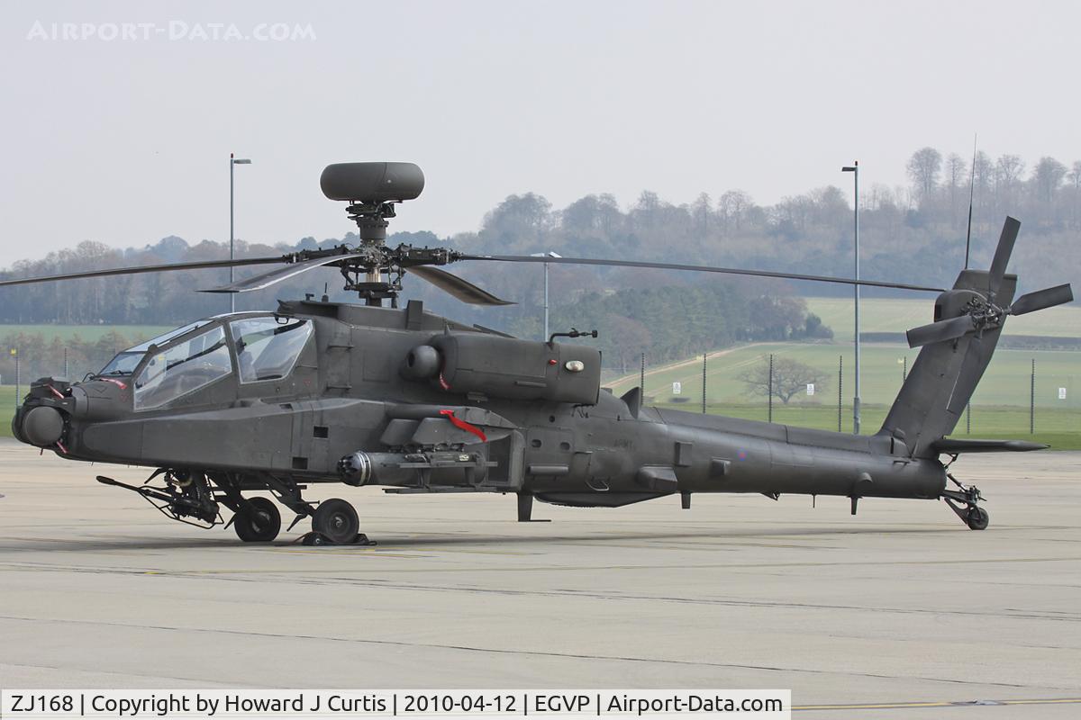 ZJ168, 1999 Westland Apache AH.1 C/N WAH.3, 673 Squadron.