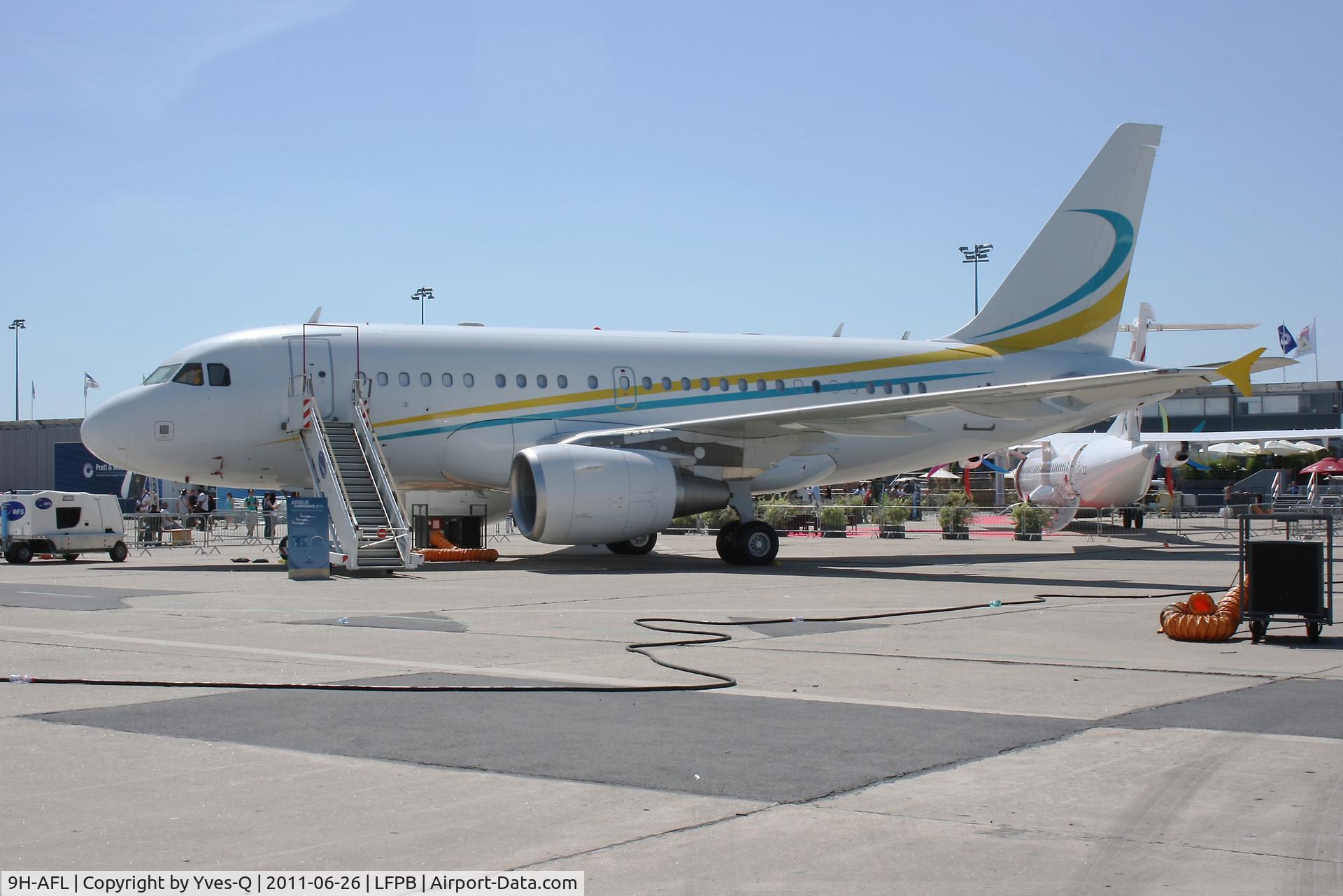 9H-AFL, 2008 Airbus ACJ318 (A318-112/CJ) C/N 3363, Airbus A318-112CJ (cn 3363), Comlux Aviation Malta, Paris Le Bourget Airport (LFPB-LBG)