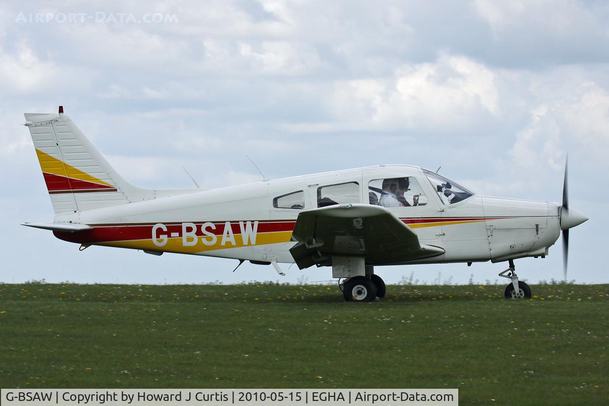 G-BSAW, 1982 Piper PA-28-161 Warrior II C/N 28-8216152, Privately owned. A resident here.