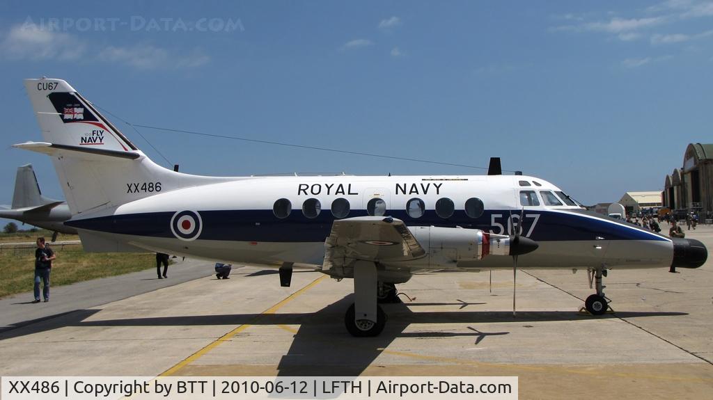 XX486, Scottish Aviation HP-137 Jetstream T.2 C/N 265, Royal Navy rear-crew trainer, retired in 2011