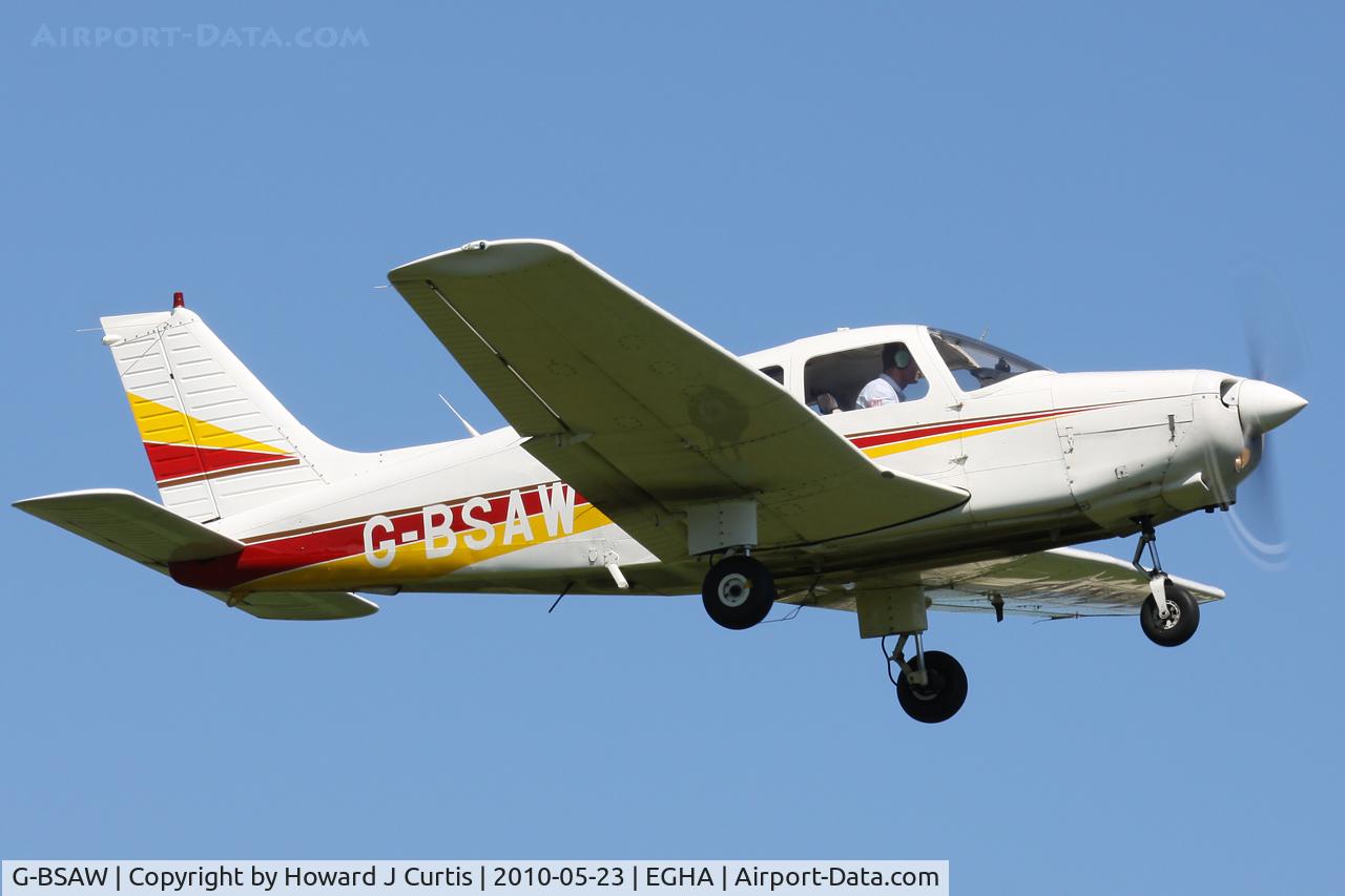 G-BSAW, 1982 Piper PA-28-161 Warrior II C/N 28-8216152, Privately owned. A resident here.