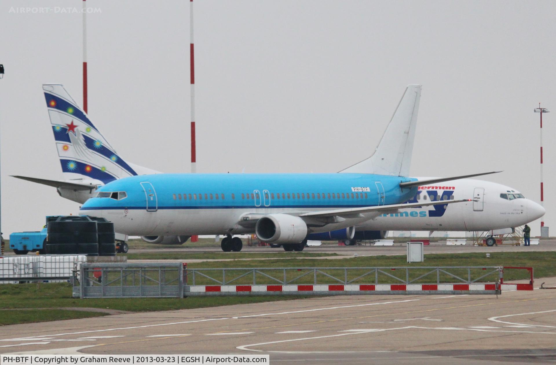 PH-BTF, 1994 Boeing 737-406 C/N 27232, Parked at Norwich.