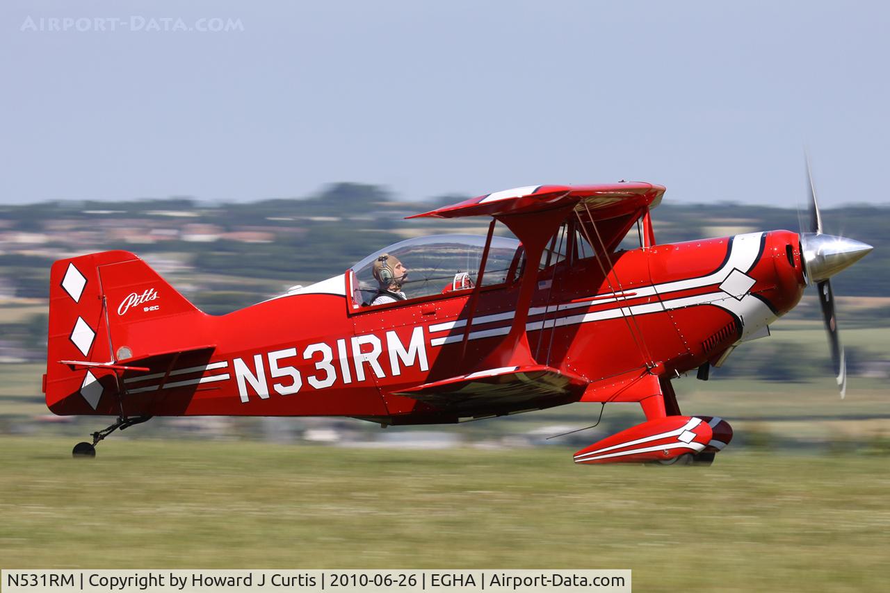 N531RM, 1999 Aviat Pitts S-2C Special C/N 6018, Privately owned.