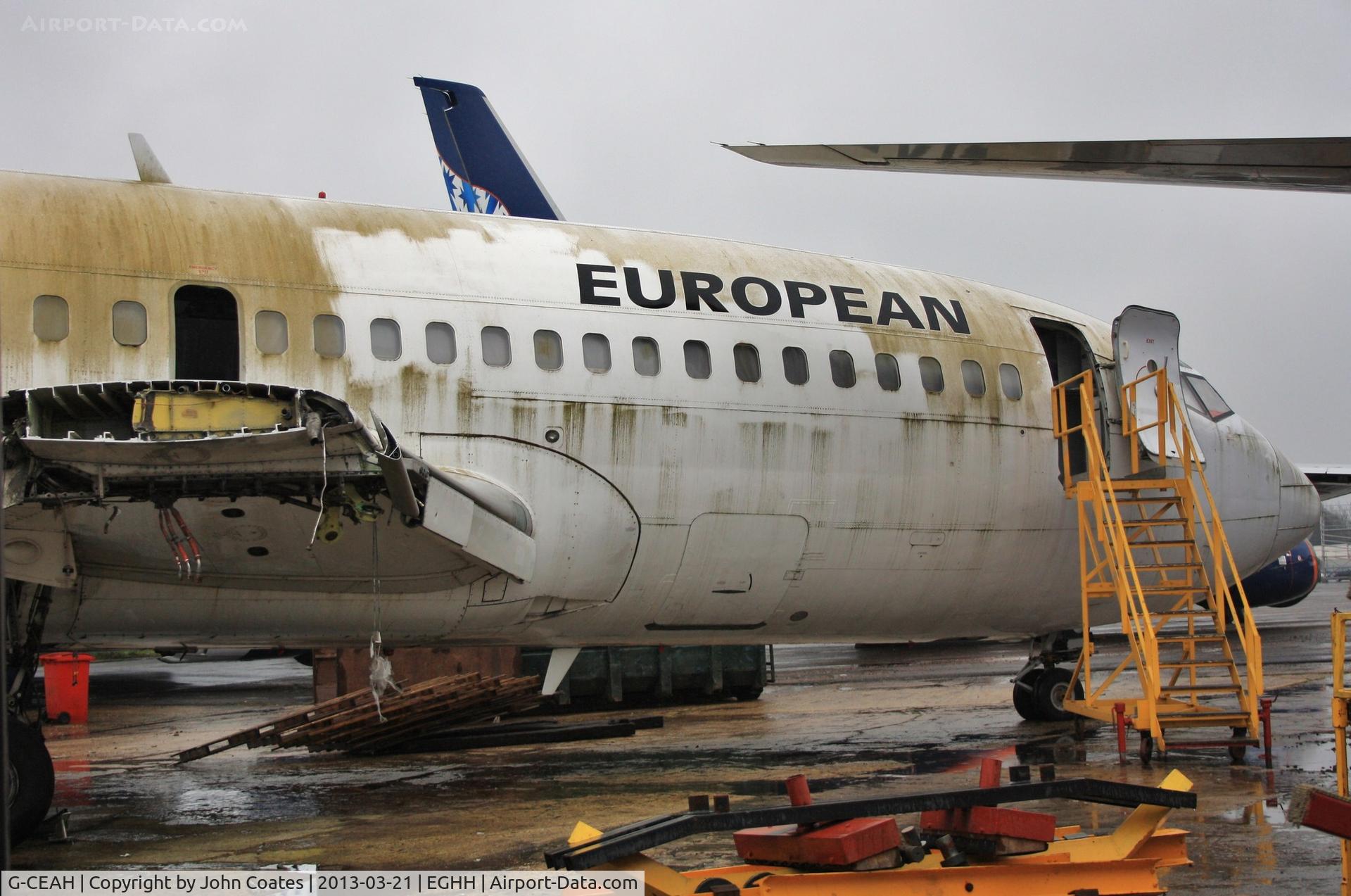 G-CEAH, 1975 Boeing 737-229 C/N 21135, Just cut up. but this fuse section is to be saved