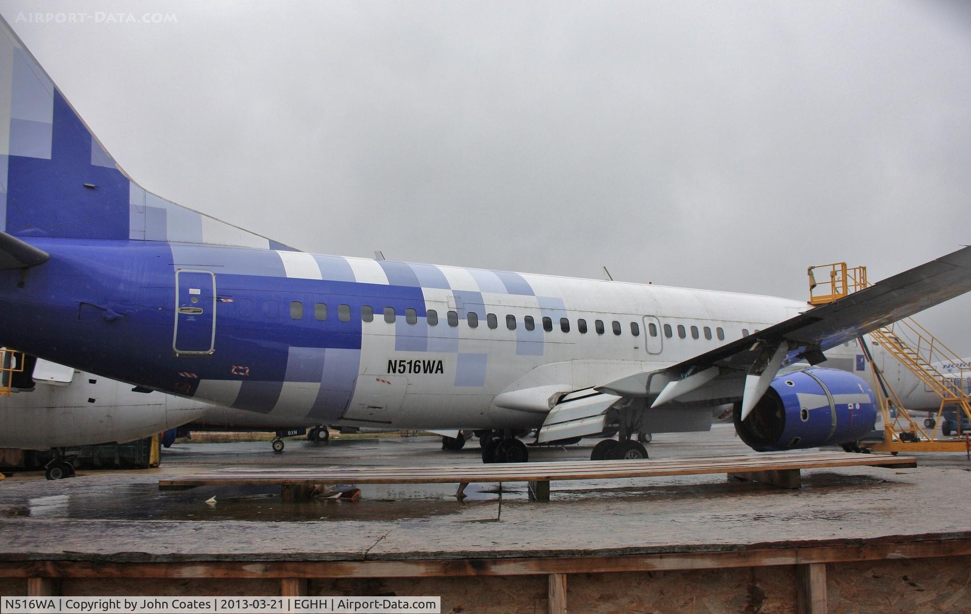N516WA, 1991 Boeing 737-3M8 C/N 25016, In the queue for the cutter's blade