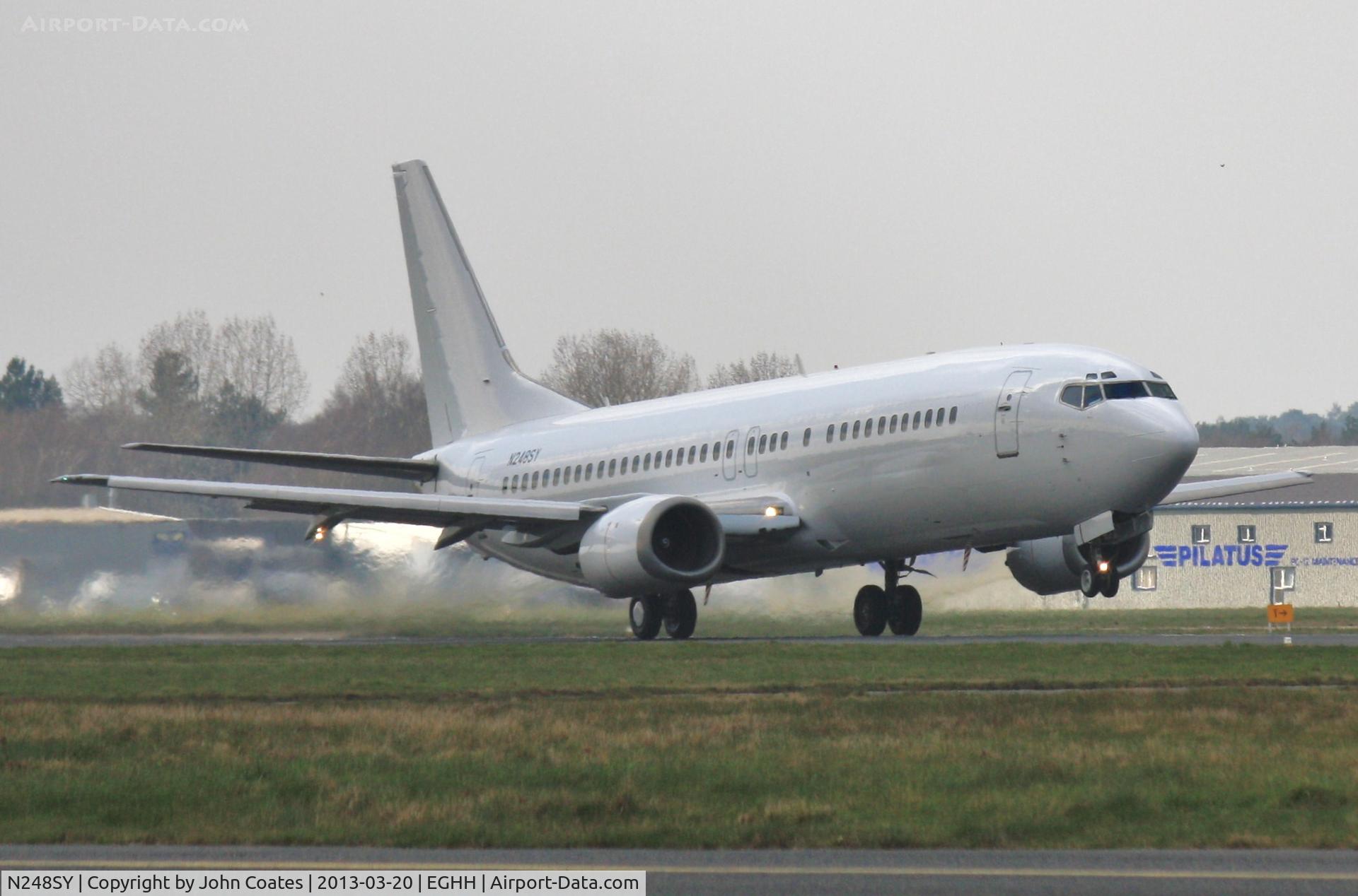 N248SY, 1991 Boeing 737-476 C/N 24438, Departing back to Budapest after respray all white.
To join Samair of Al Sayegh Aviation Group
