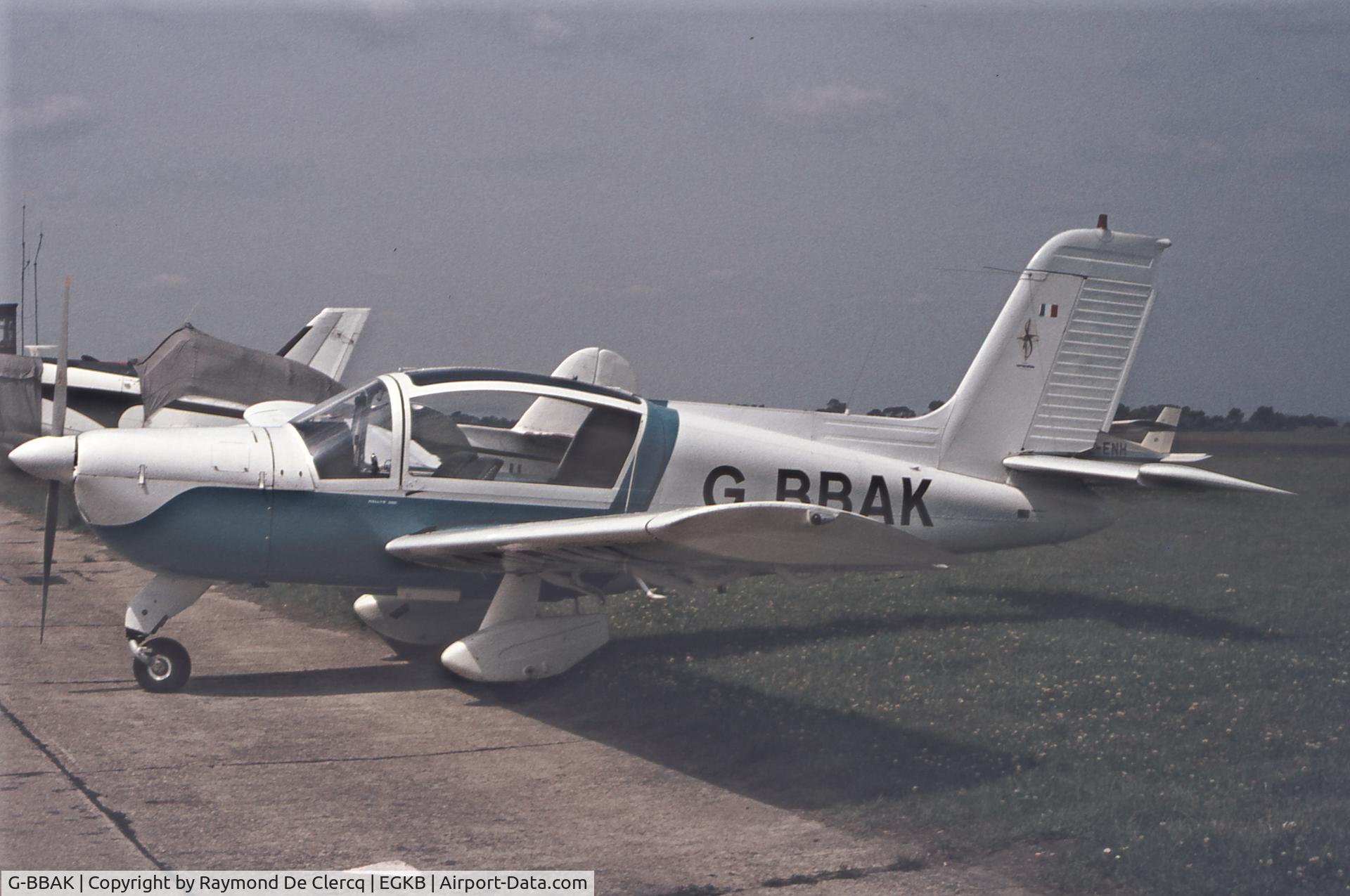 G-BBAK, 1972 Socata MS.894A Rallye Minerva 220 C/N 12080, 1972 Socata MS-894A Rallye Minerva 220
