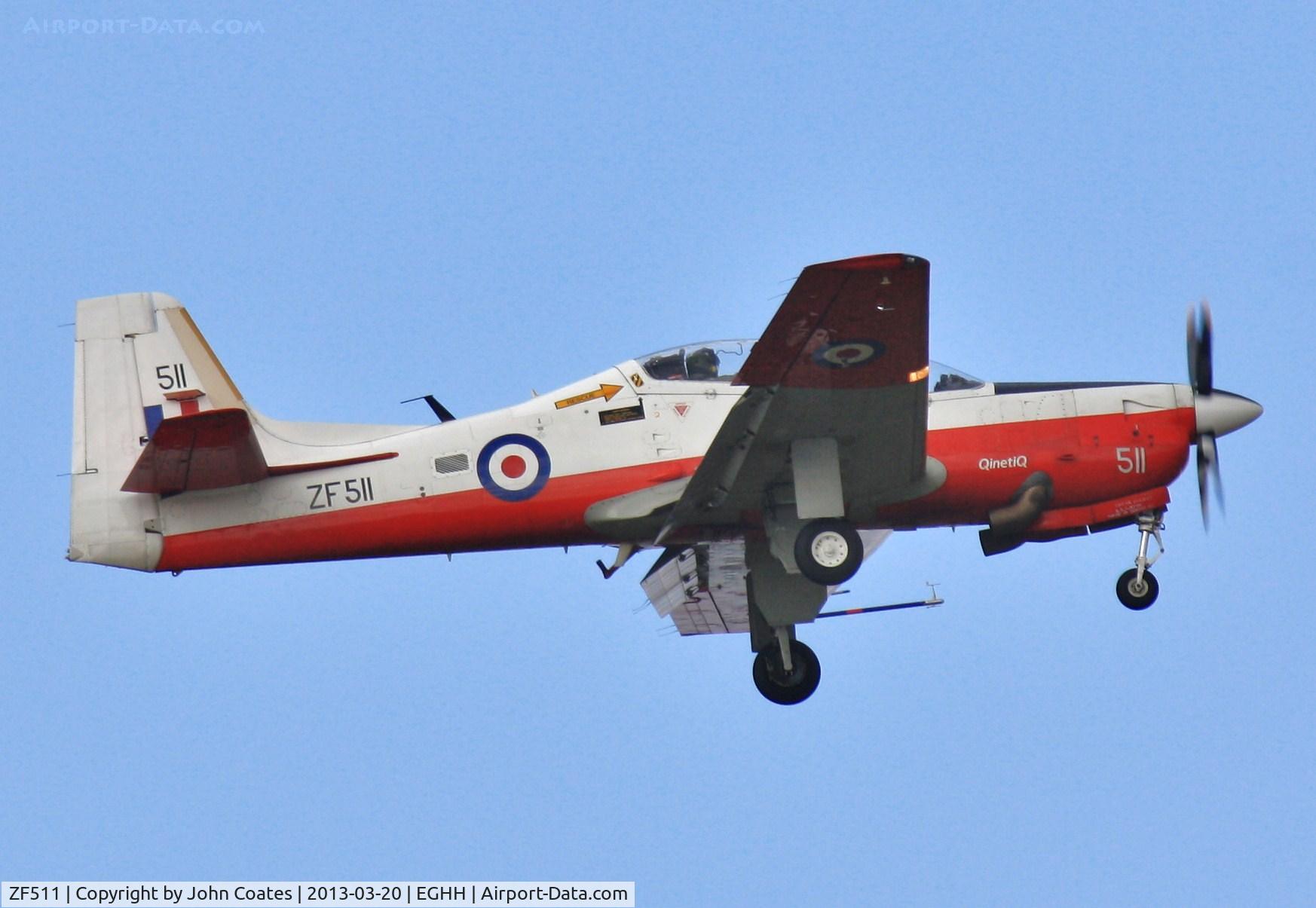 ZF511, 1992 Short S-312 Tucano T1 C/N S155/T126, Low pass and back to Boscombe Down