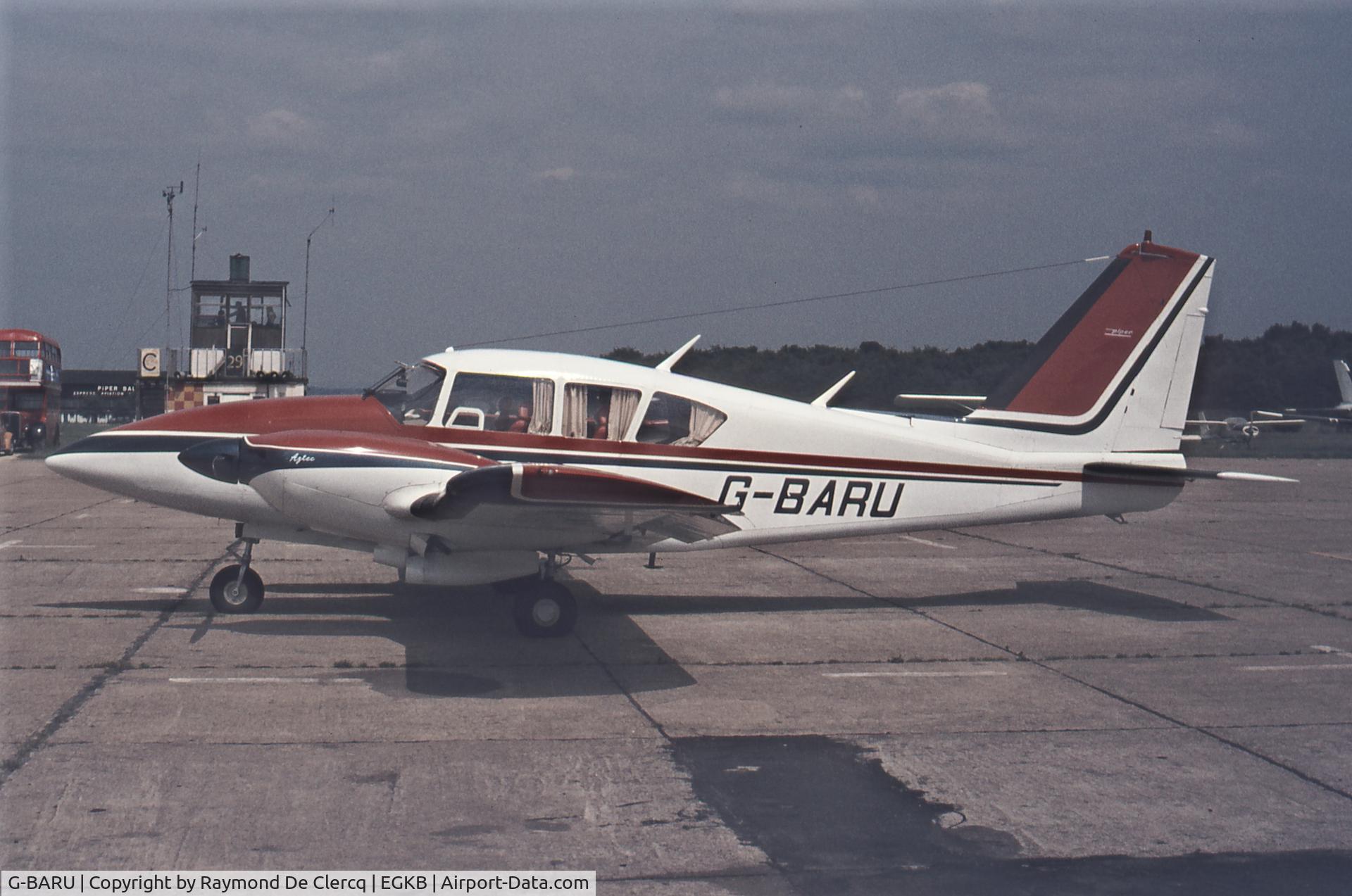 G-BARU, 1973 Piper PA-E23-250 Aztec C/N 27-7304954, 1973 Piper PA-E23-250 Azte