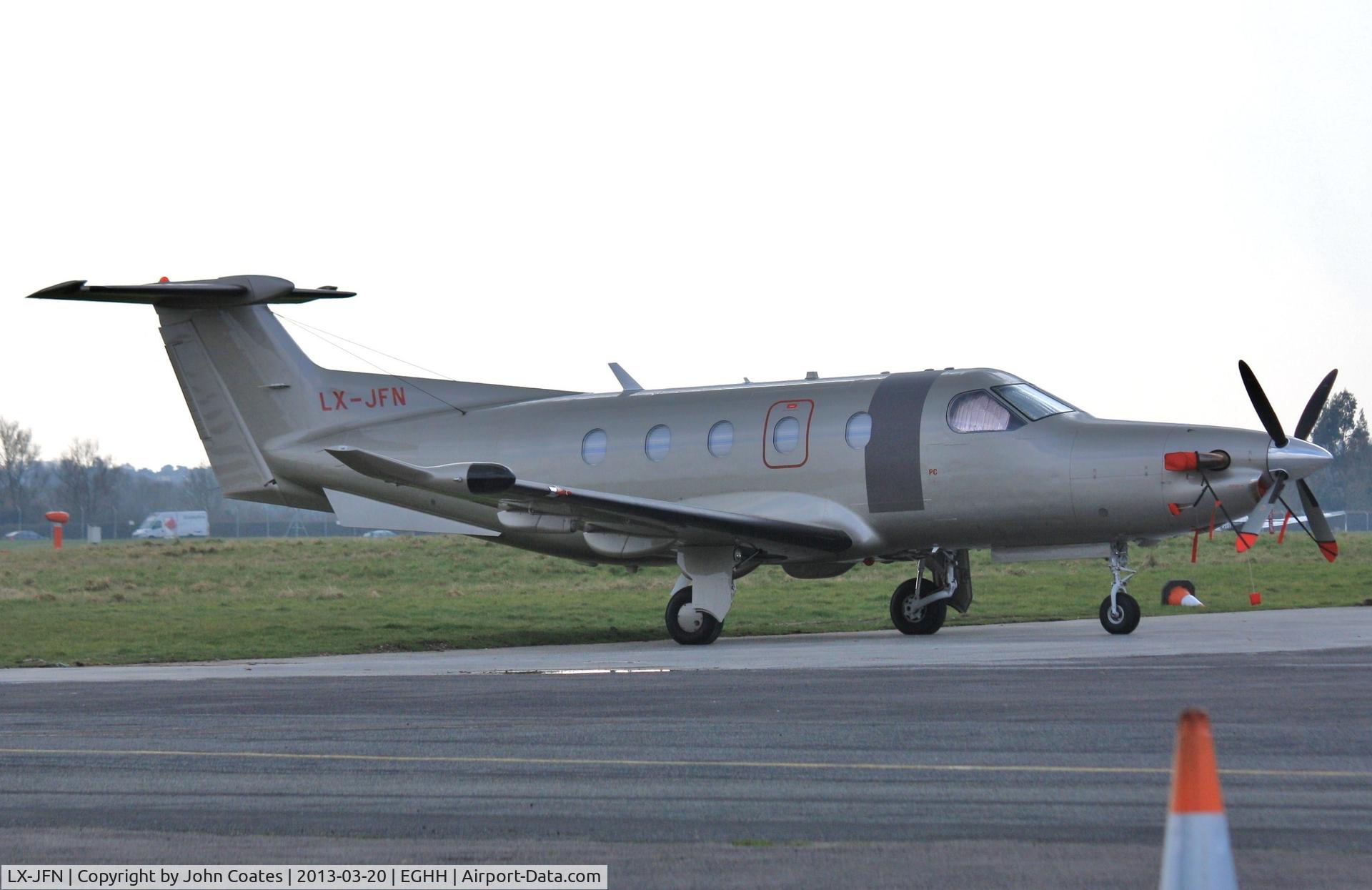 LX-JFN, 2007 Pilatus PC-12/47 C/N 855, Parked at D S Pilatus Centre