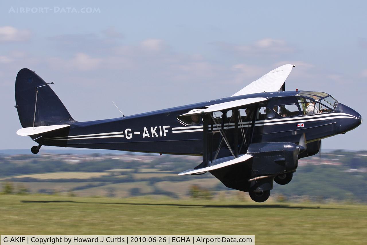 G-AKIF, 1944 De Havilland DH-89A Dominie/Dragon Rapide C/N 6838, Privately owned.