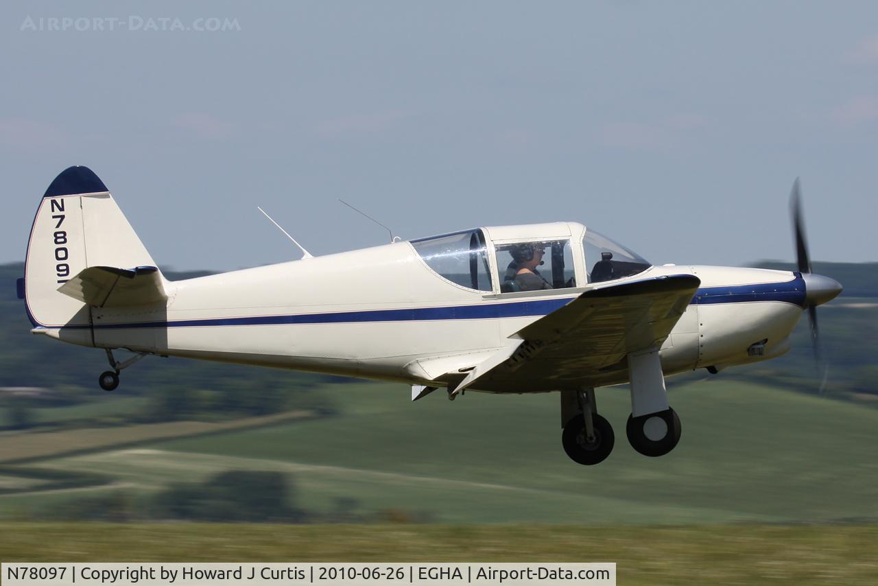 N78097, 1946 Universal Globe GC-1B Swift C/N 2097, Privately owned.