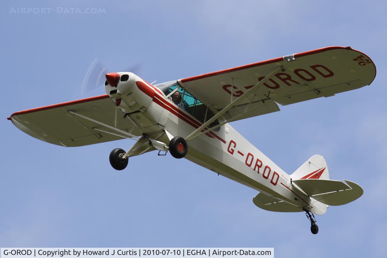 G-OROD, 1962 Piper PA-18-150 Super Cub C/N 18-7856, Privately owned. At the Dorset Air Races 2010. Race number 24.
