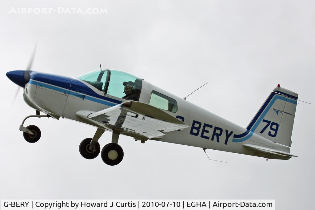 G-BERY, 1973 Grumman American AA-1B Trainer C/N AA1B-0193, Privately owned. At the Dorset Air Races 2010. Race number 79.