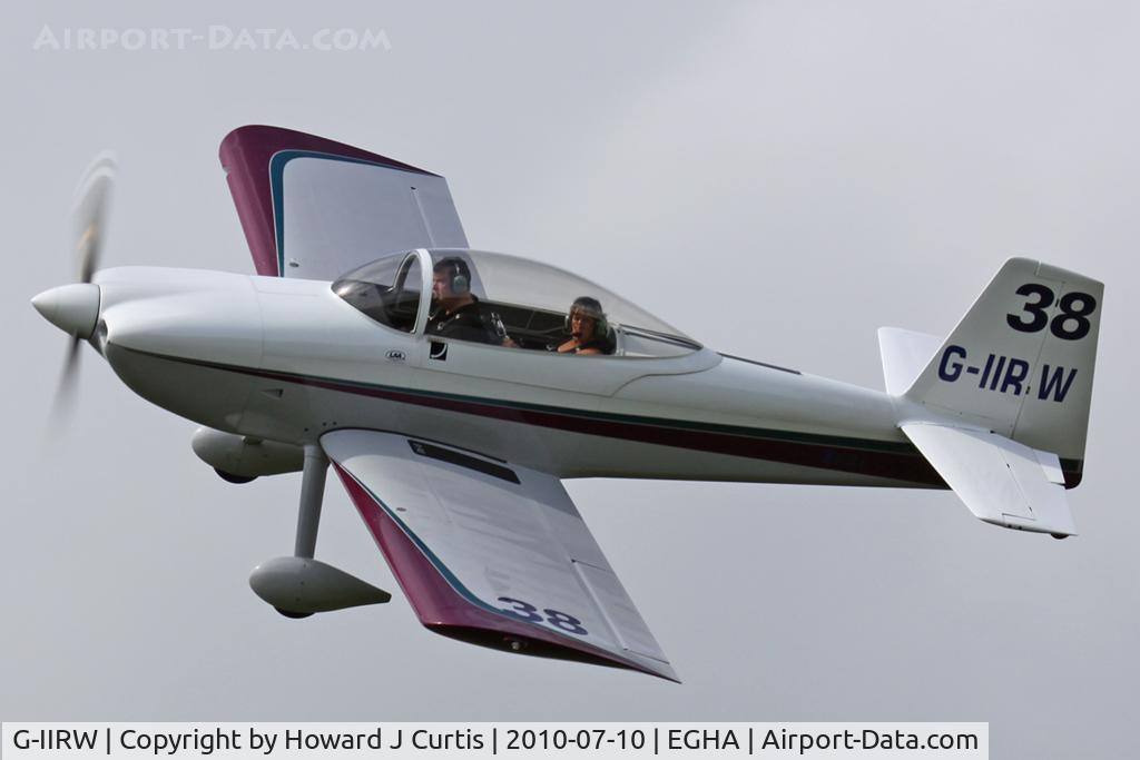 G-IIRW, 2002 Vans RV-8 C/N 80449, Privately owned. At the Dorset Air Races 2010. Race number 38.