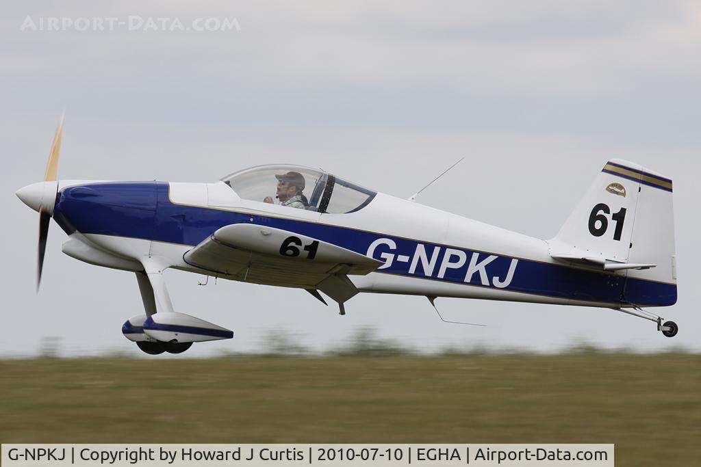 G-NPKJ, 1998 Vans RV-6 C/N PFA 181-13138, Privately owned. At the Dorset Air Races 2010. Race number 61.