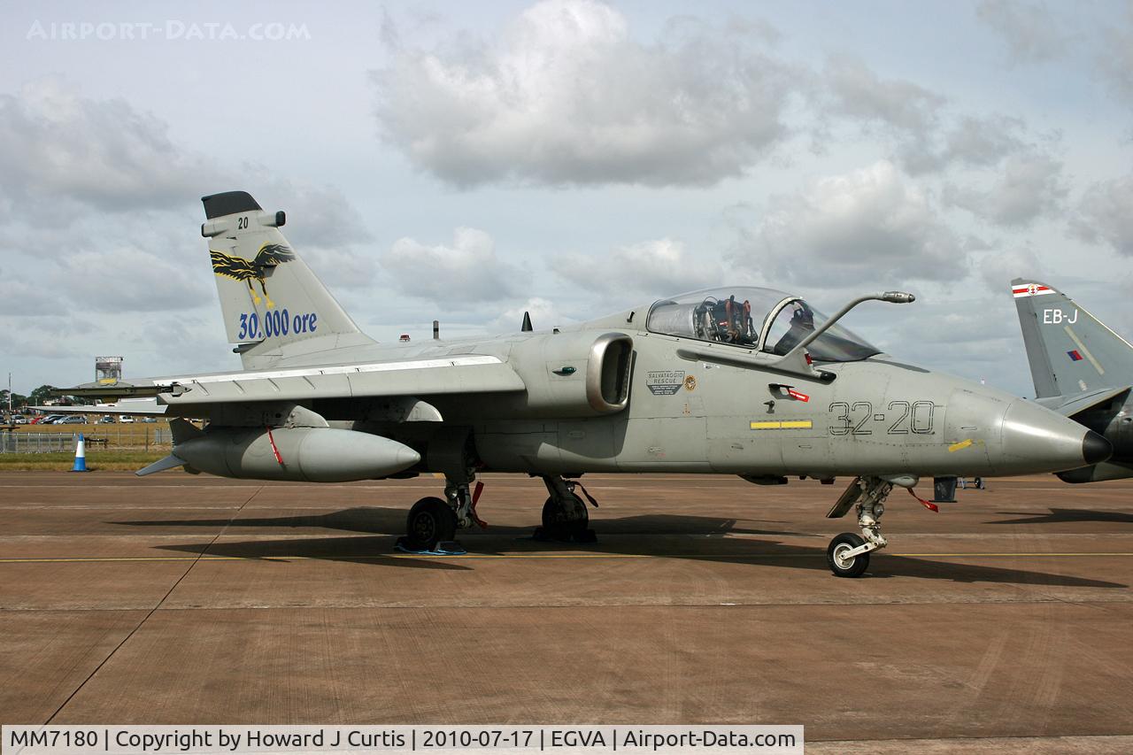 MM7180, AMX International AMX C/N IX092, At RIAT 2010. Special 30 000 hours markings. Italian AF.