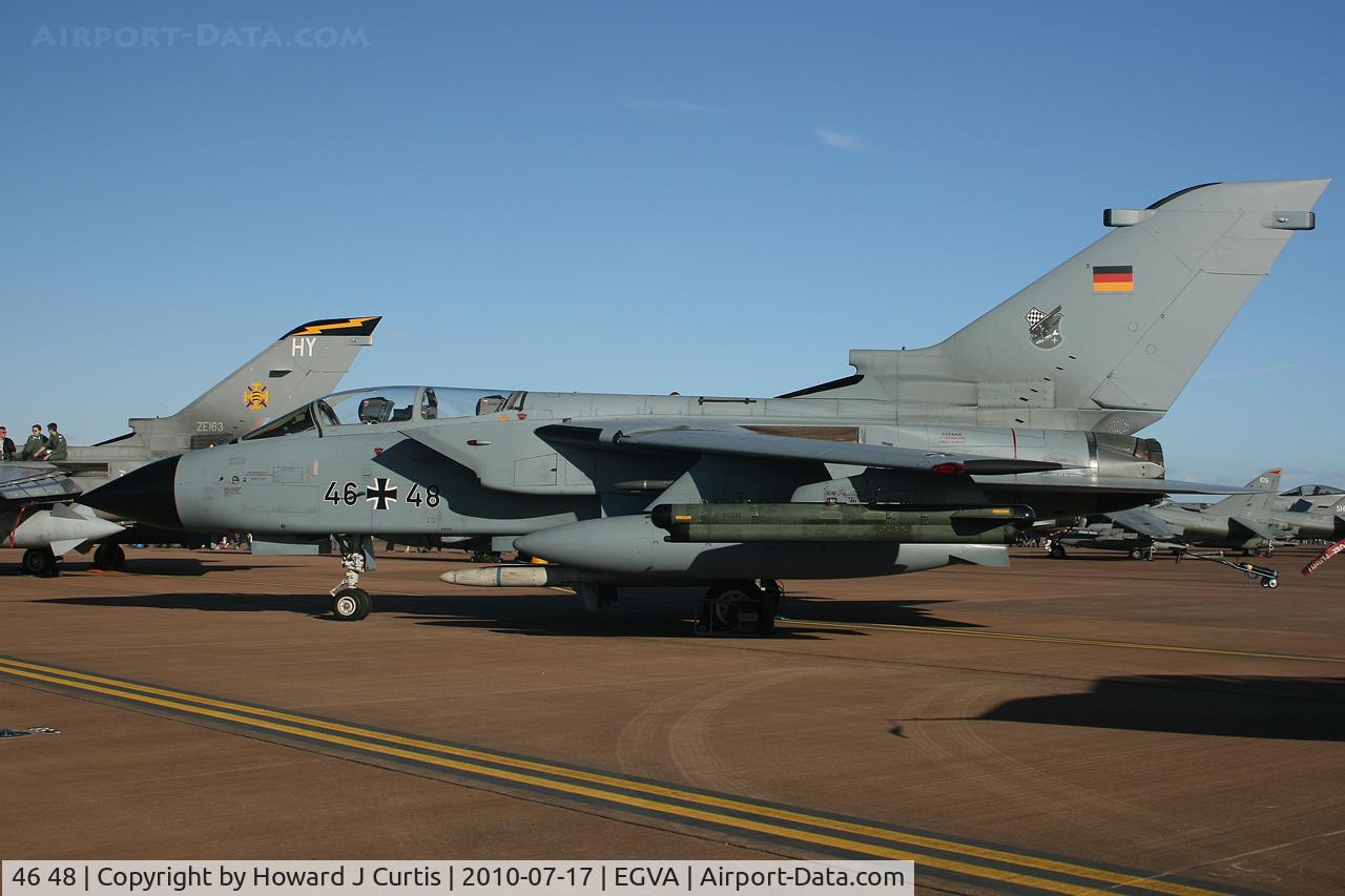 46 48, Panavia Tornado ECR C/N 881/GS281/4348, At RIAT 2010. Luftwaffe.