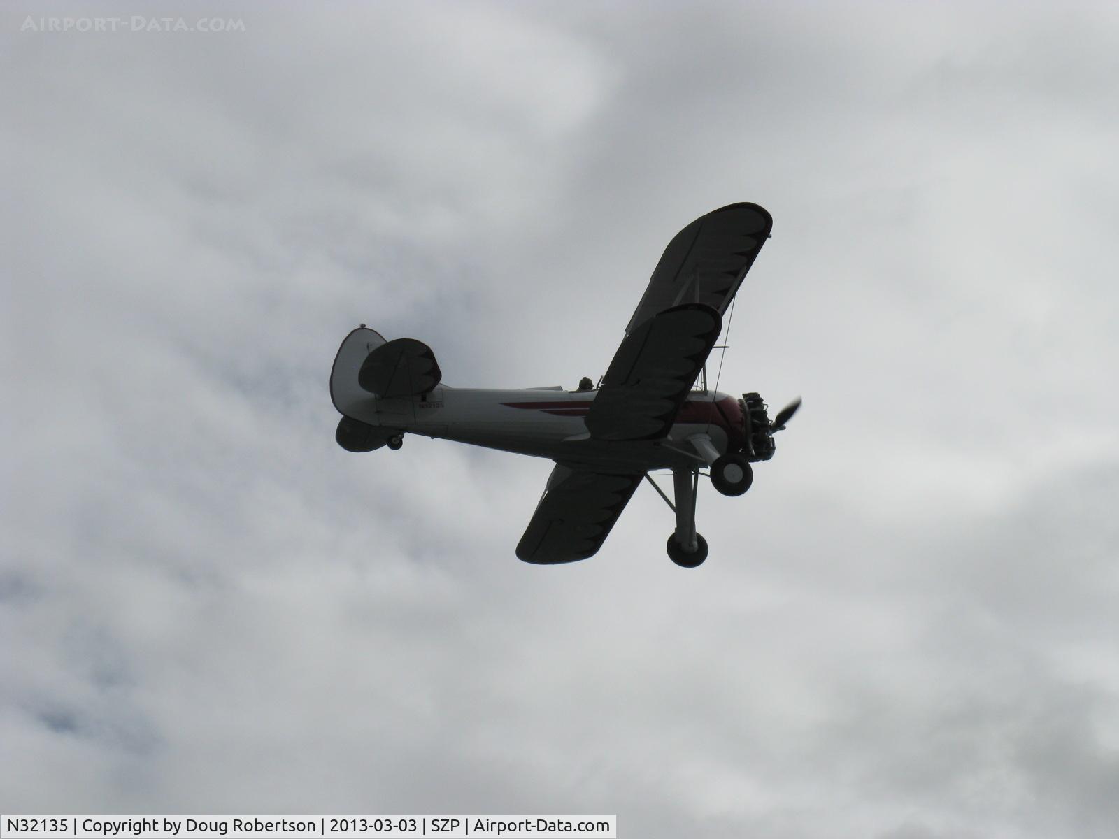 N32135, 1941 Waco UPF-7 C/N 5767, 1941 Waco UPF-7, Continental W670 220 Hp radial, takeoff climb Rwy 22
