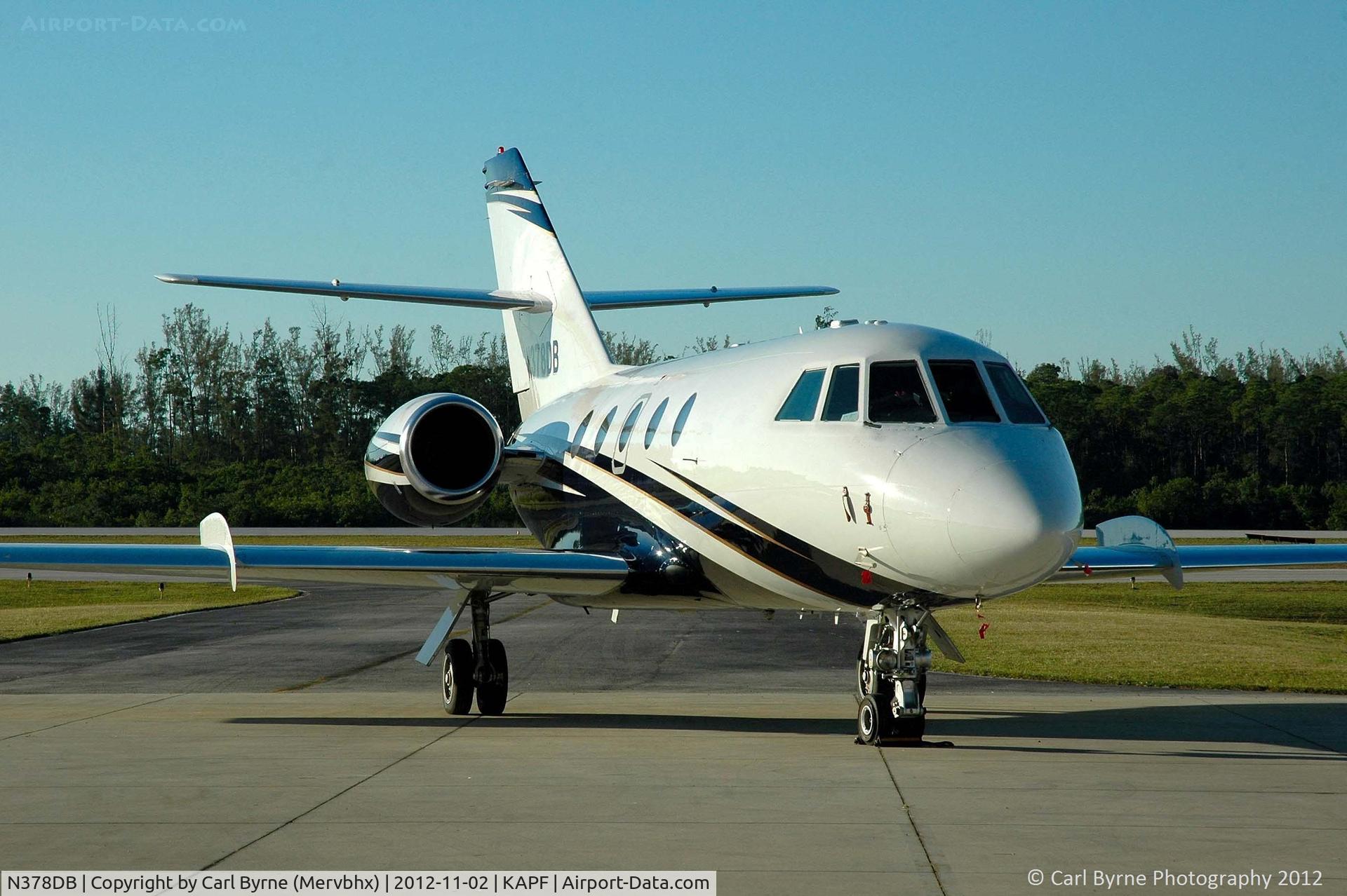 N378DB, 1978 Dassault Falcon (Mystere) 20 C/N 378, Taken from inside one of the hangars at Naples Municipal.