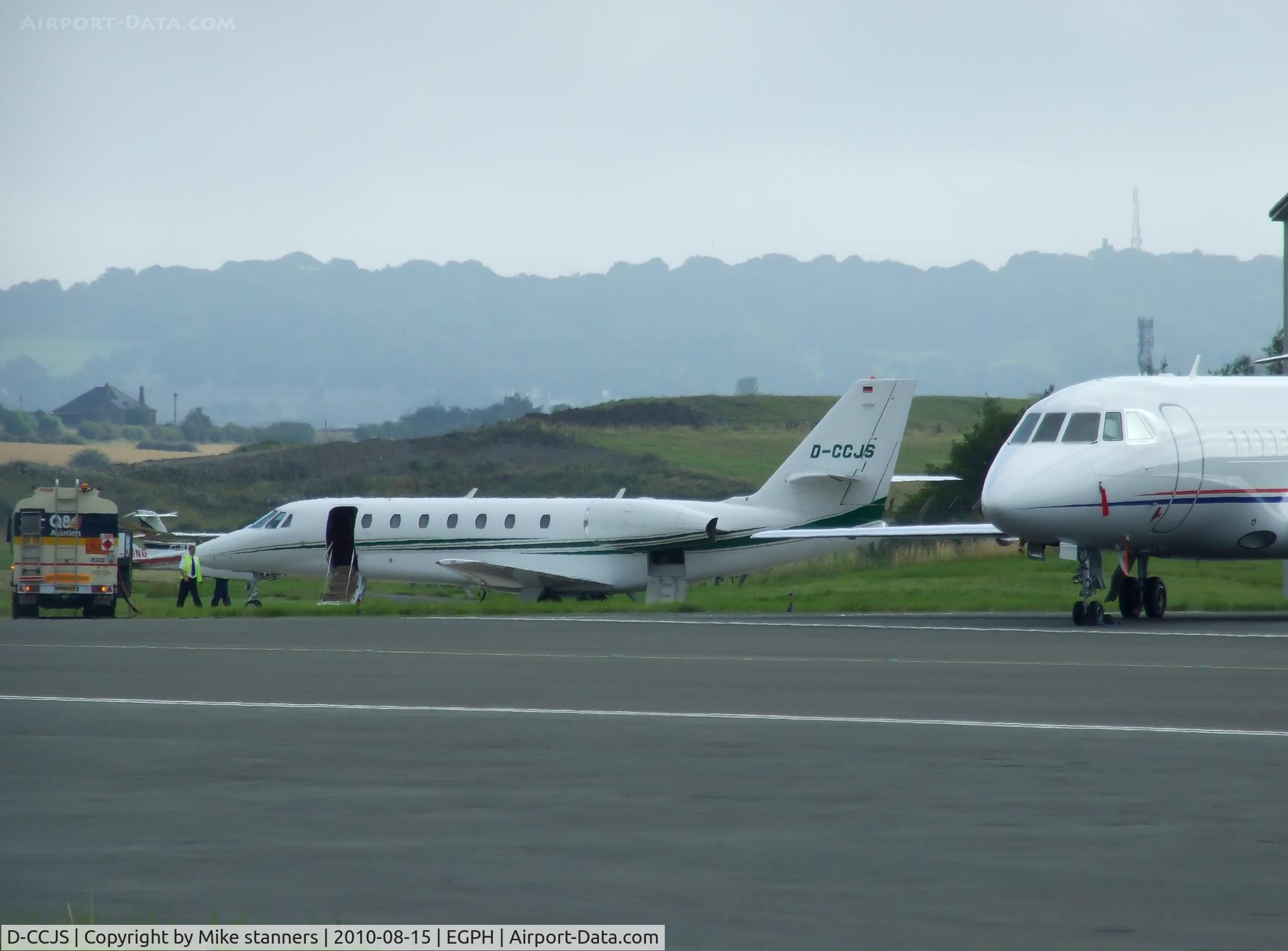 D-CCJS, 2007 Cessna 680 Citation Sovereign C/N 680-0175, VHM Schul und charterflug citation sovereign seen at the General aviation terminal being readied for departure