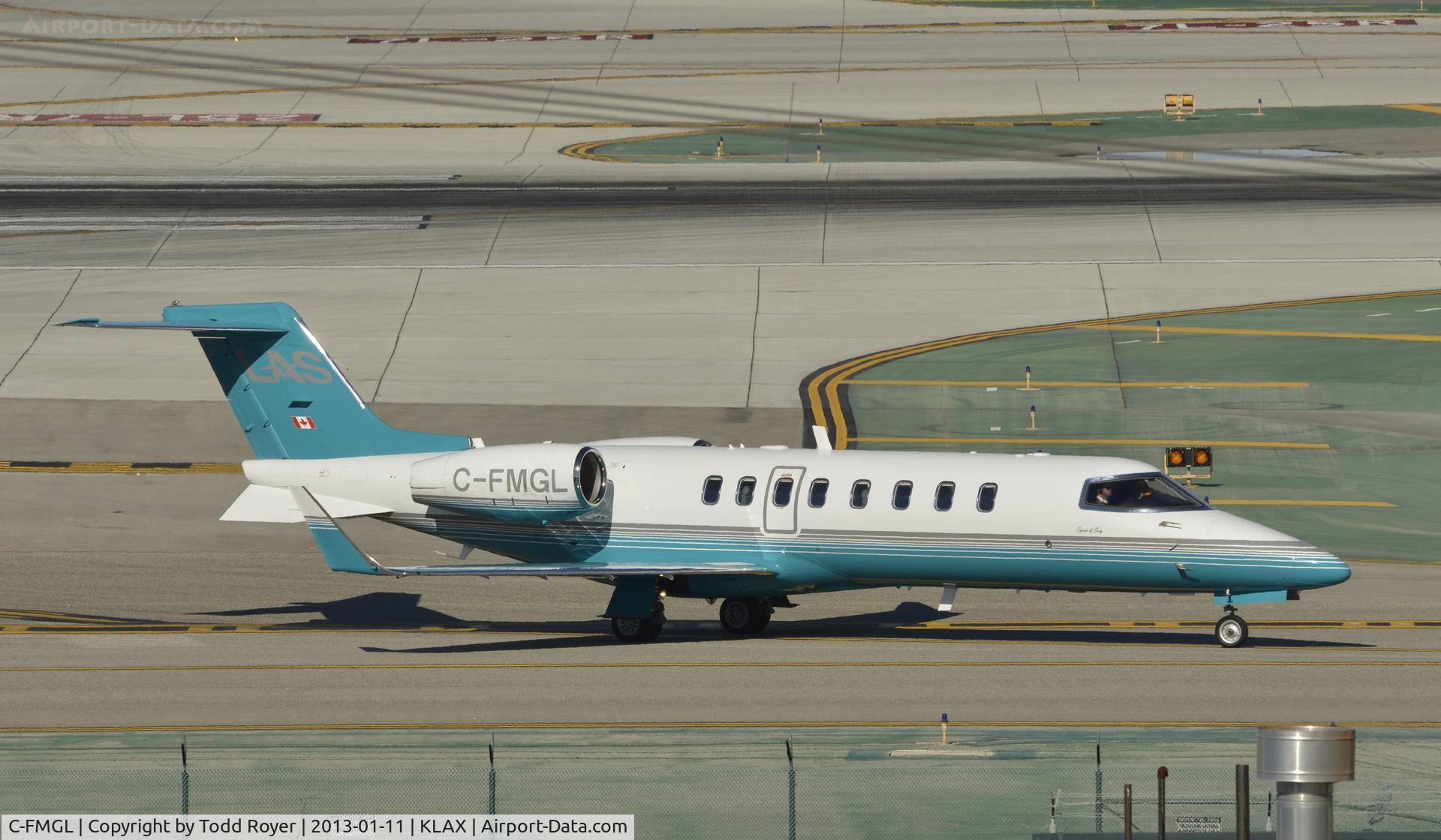 C-FMGL, 2008 Learjet 45 C/N 360, Taxiing to parking