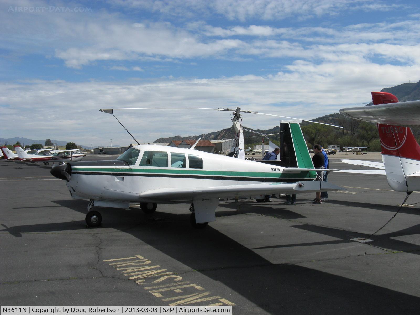 N3611N, 1967 Mooney M-20G Statesman C/N 680010, 1967 Mooney M20G STATESMAN, Lycoming O&VO-360 180 Hp