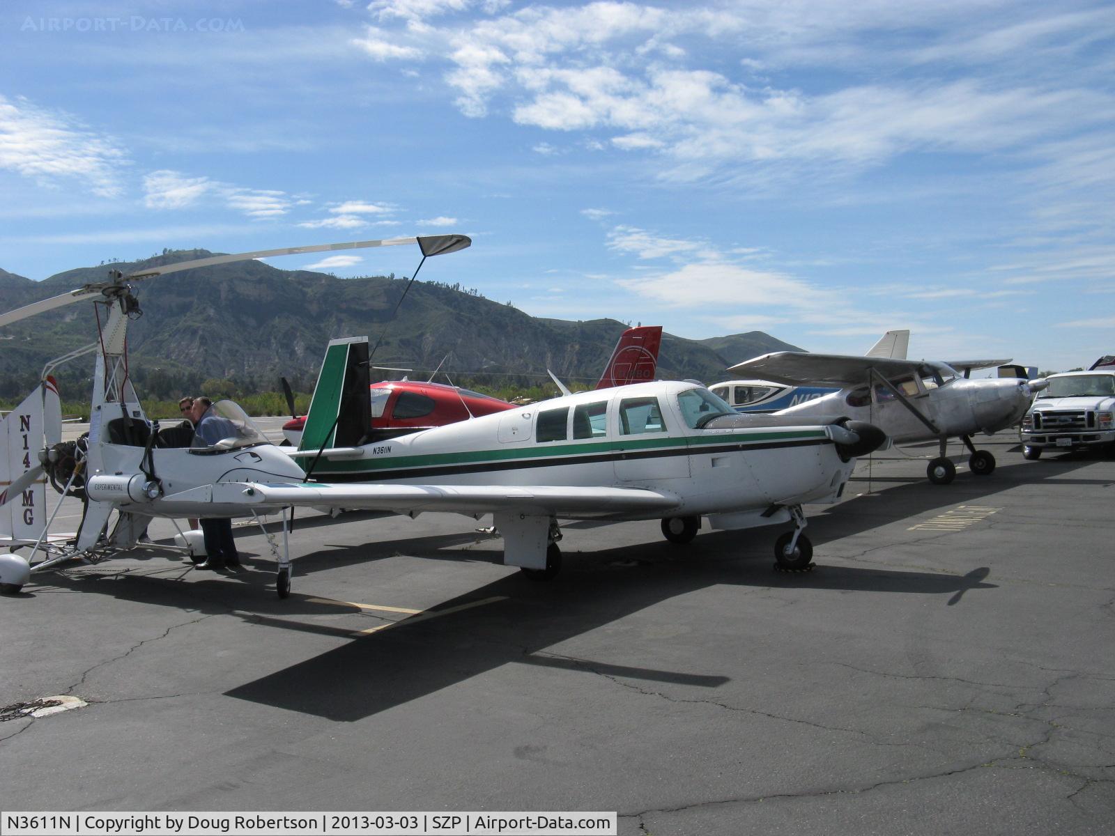 N3611N, 1967 Mooney M-20G Statesman C/N 680010, 1967 Mooney M20G STATESMAN, Lycoming O&VO-360 180 Hp