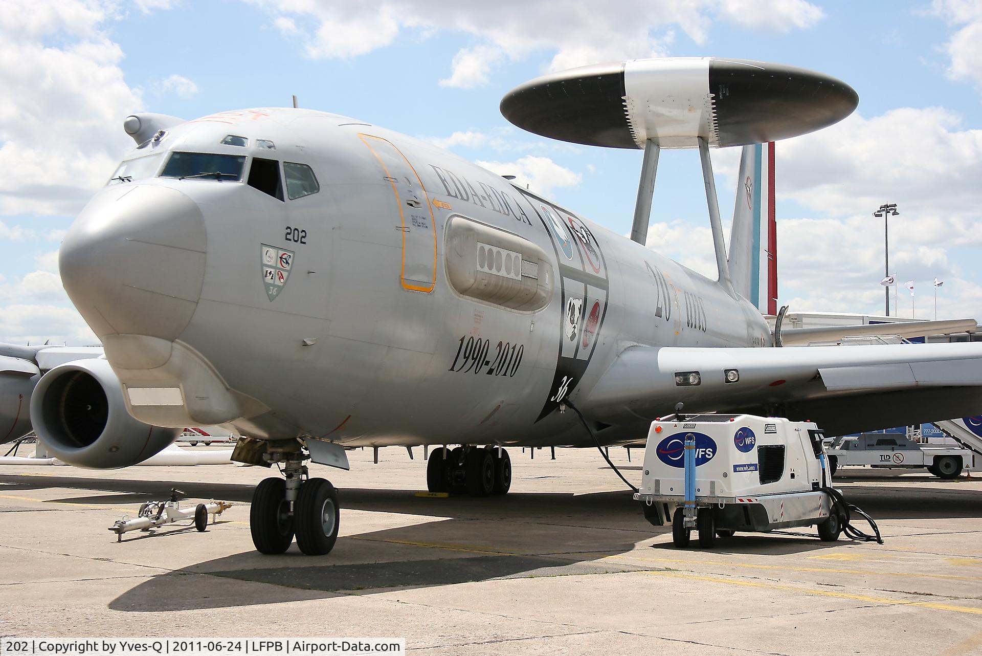 202, 1991 Boeing E-3F (707-300) Sentry C/N 24116, French Air Force Boing E-3F SDCA, Static display, Paris Le Bourget Airport (LFPB-LBG) Air show 2011