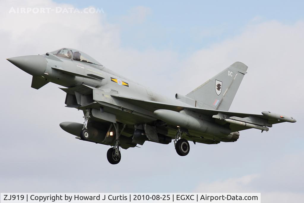 ZJ919, 2006 Eurofighter EF-2000 Typhoon FGR4 C/N 0064/BS010, DC/11 Squadron.