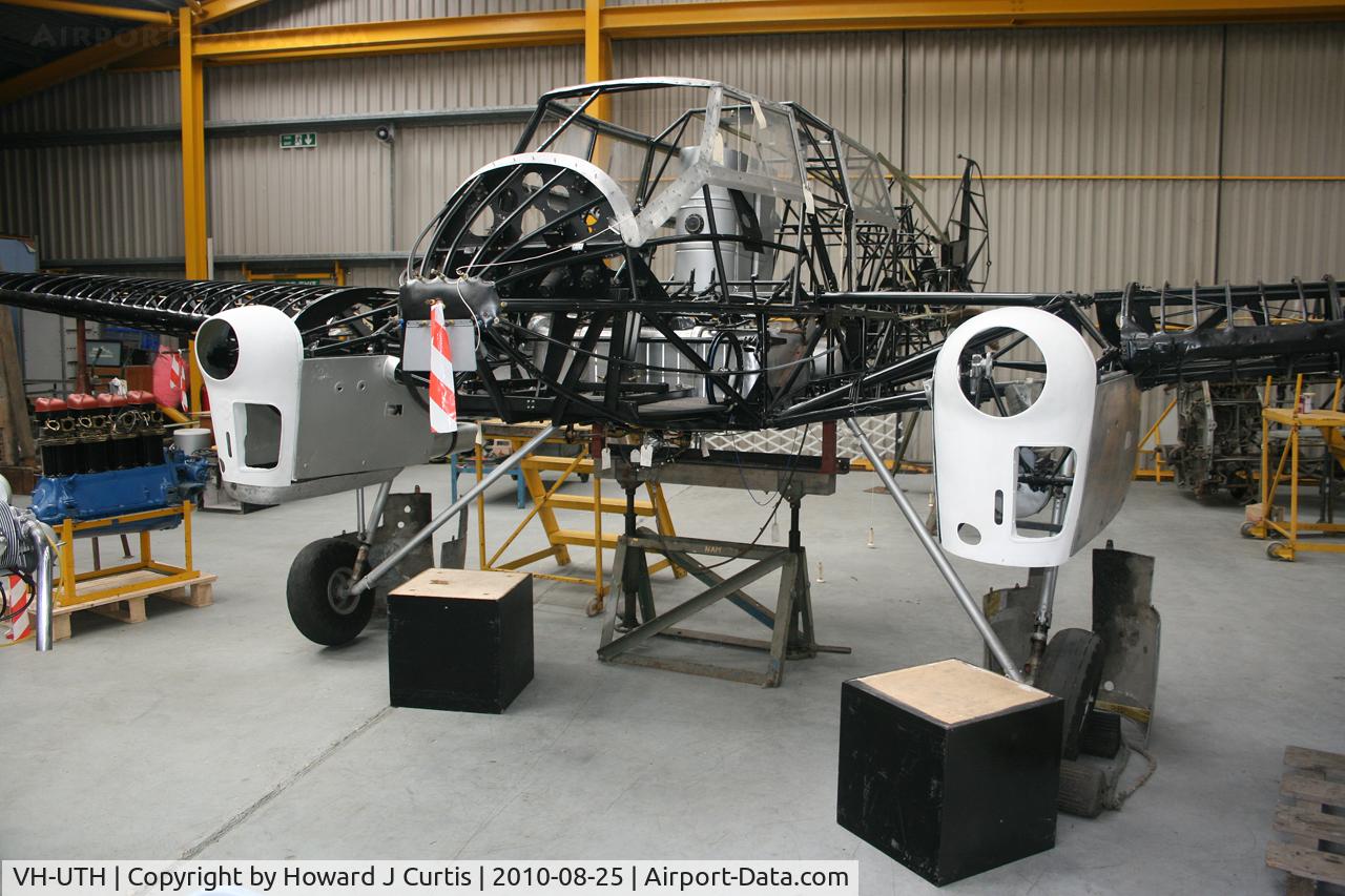 VH-UTH, 1935 General Aircraft Monospar ST-12 C/N ST12/36, On display at the Newark Air Museum.
