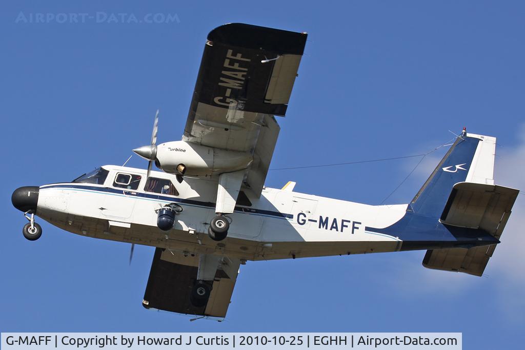 G-MAFF, 1981 Pilatus Britten-Norman BN-2T Turbine Islander C/N 2119, Operated by Cobham. A resident here.