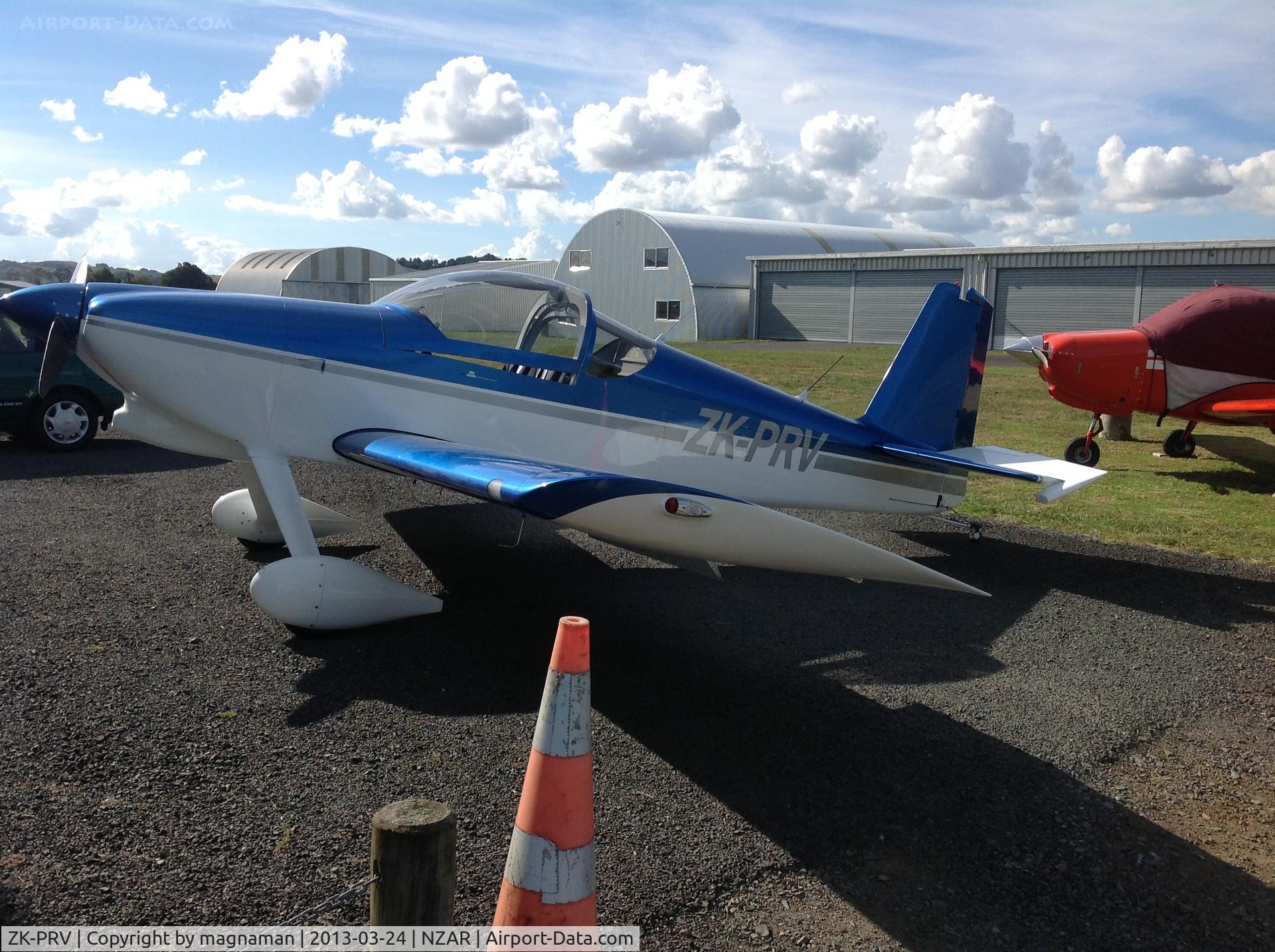 ZK-PRV, 2008 Vans RV-6 C/N 25658, Smart Rans outside eastern hangar area